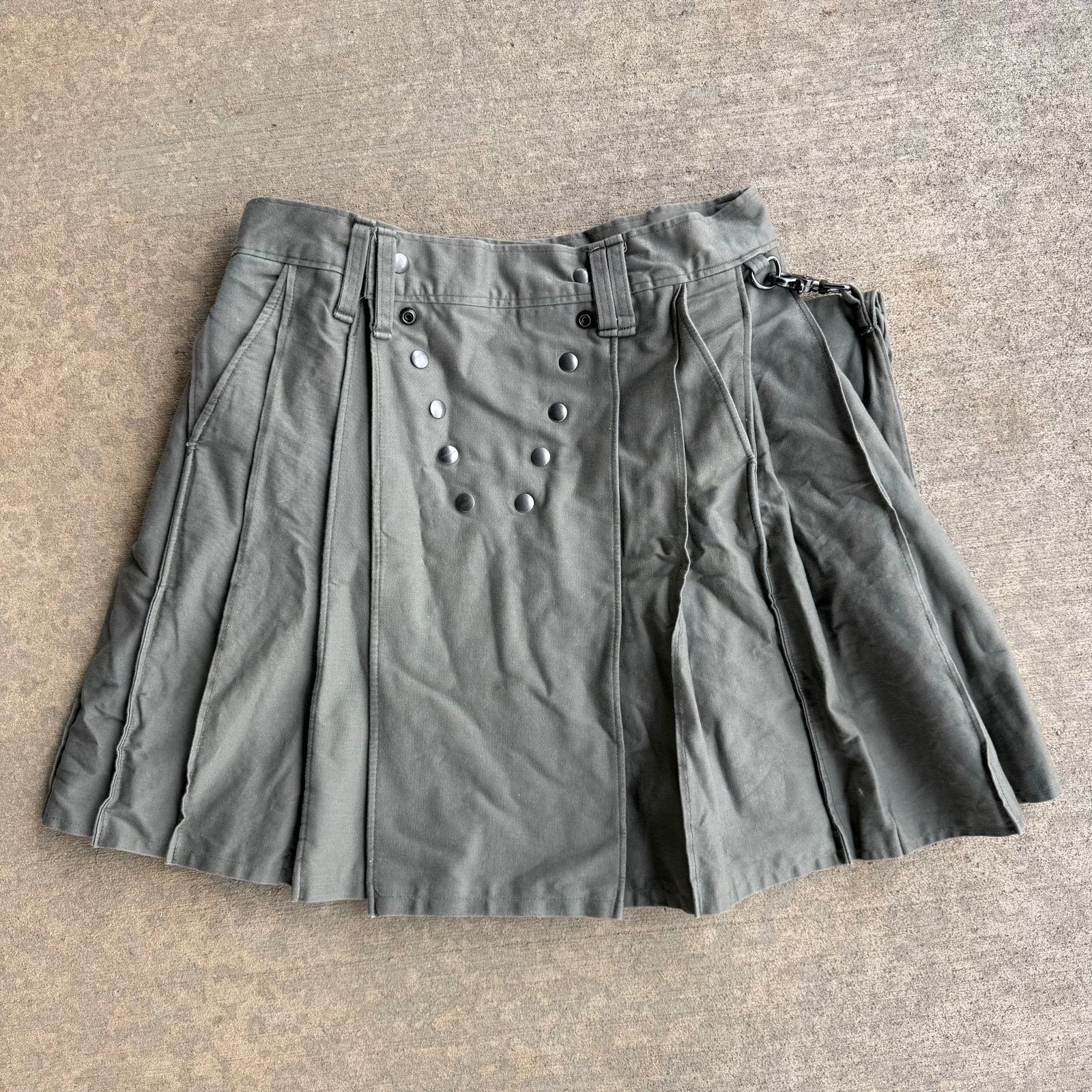 Vintage Utility Tactical Canvas Kilt Utilikilt Tandy Snap Cargo 36" Size US 36 / EU 52 - 8 Thumbnail