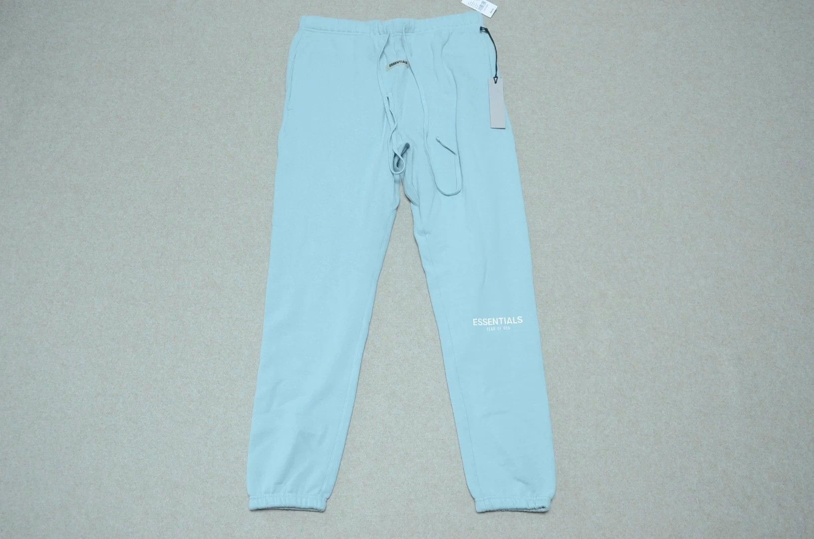 Fear of God FOG Essentials Fleece Lined Small Logo Sweatpants L Light Size US 38 / EU 54 - 1 Thumbnail