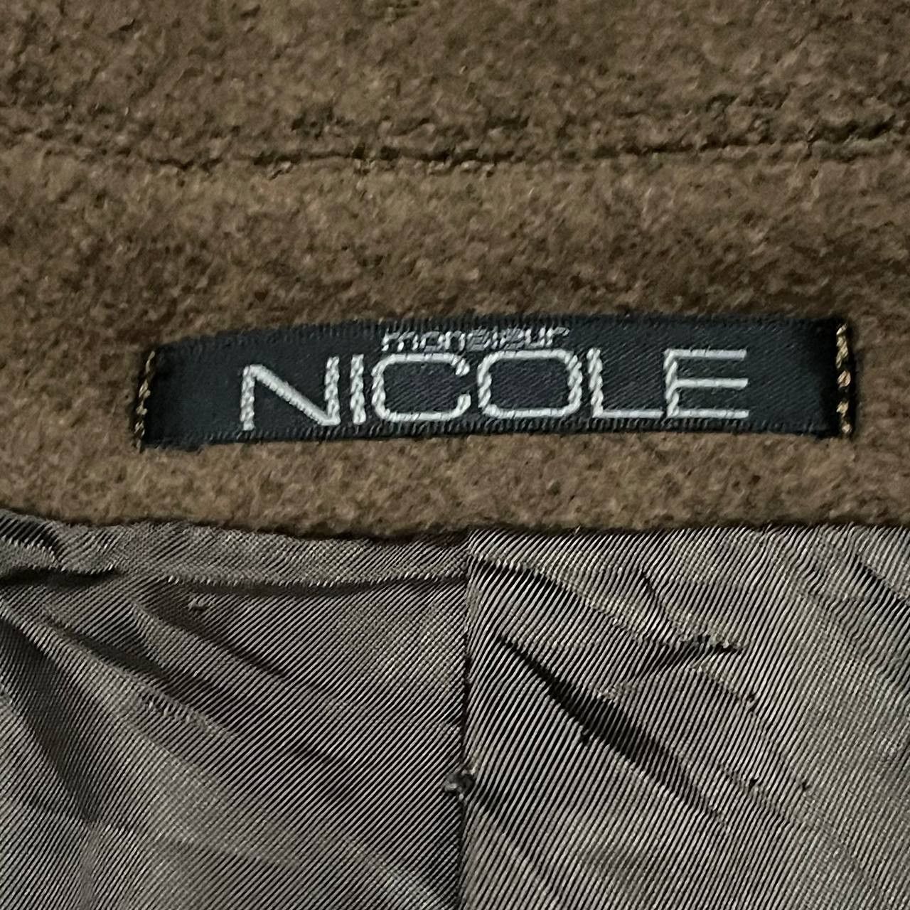 Nicole Club Vintage Nicole Monsieur Yukio Kosayashi Wool Long Coat Size US M / EU 48-50 / 2 - 8 Thumbnail