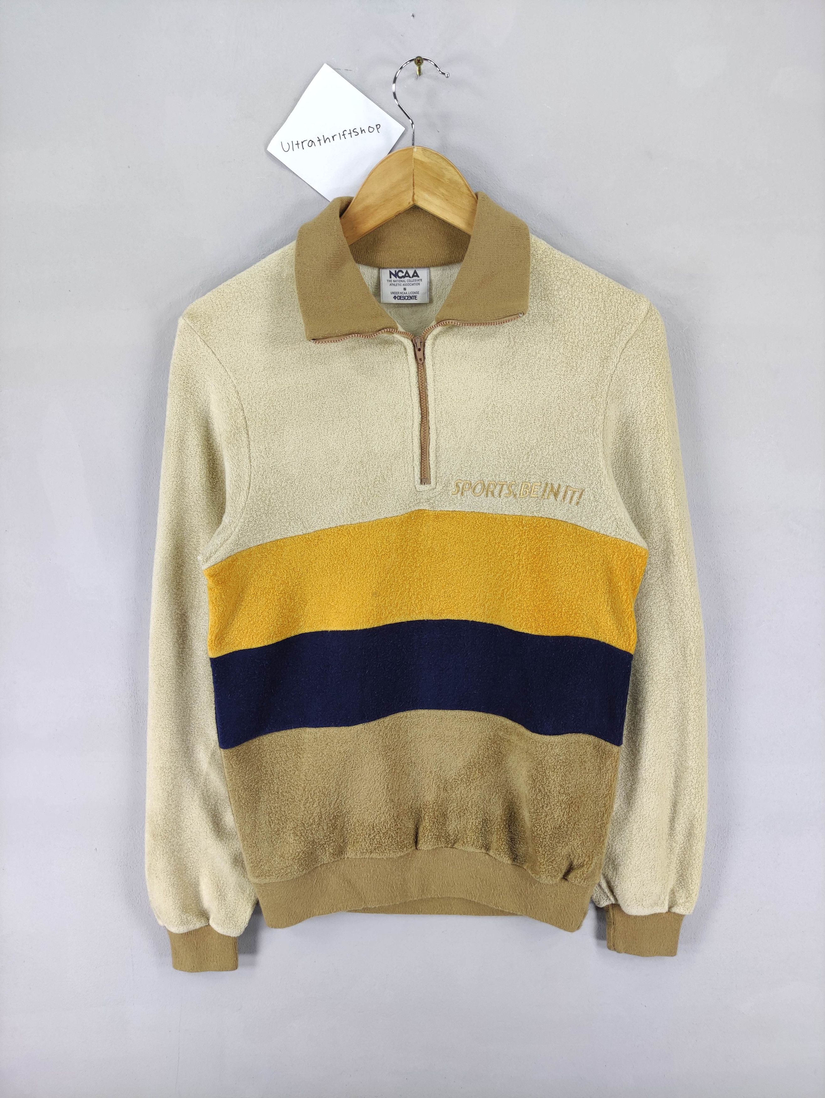 Descente Vintage Descente Ncaa Half Zip Sweater Jumper Size US S / EU 44-46 / 1 - 1 Thumbnail