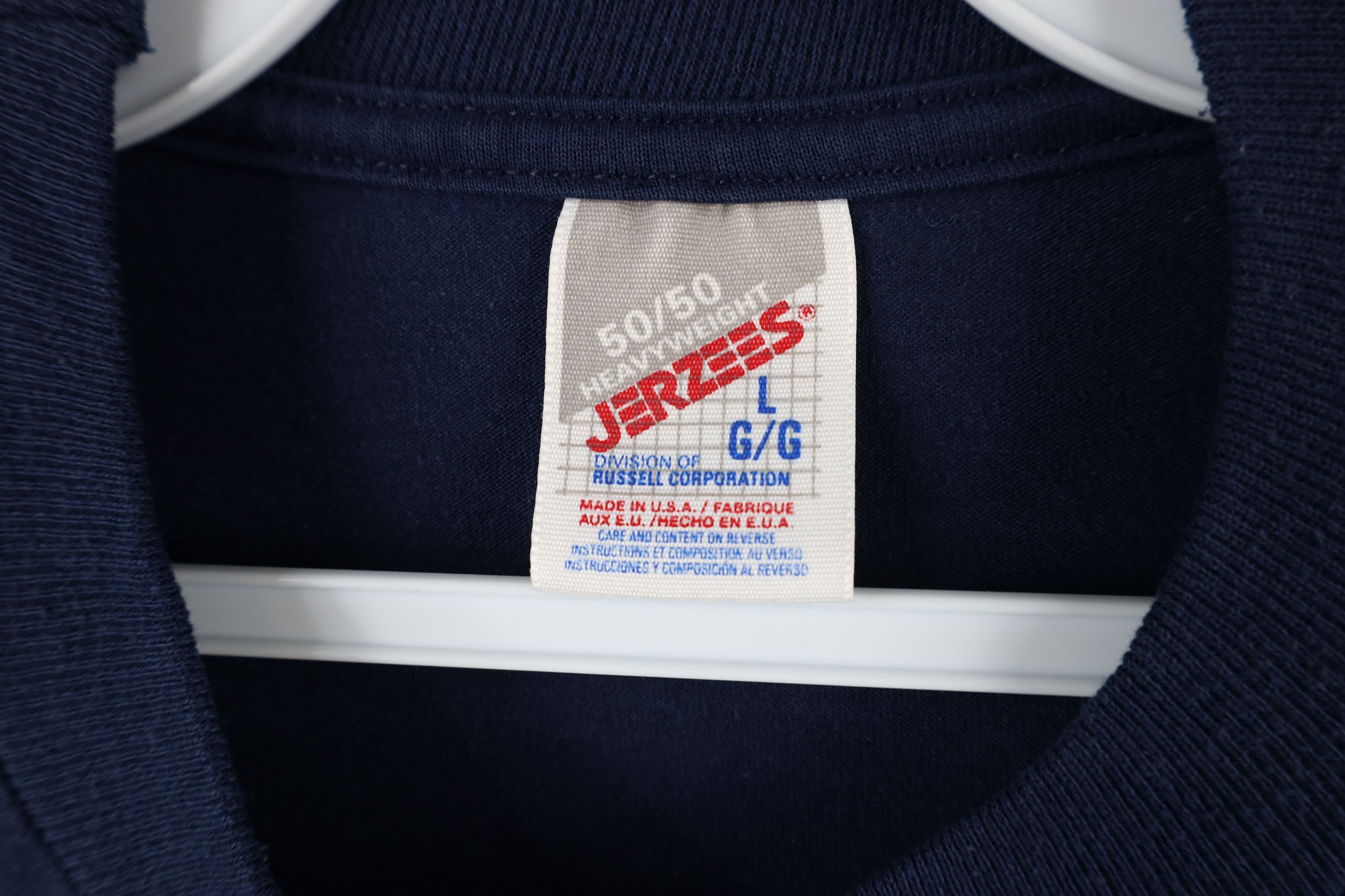 Vintage Vintage 90s Country Primitive Farmhouse T-Shirt Blue USA Size L / US 10 / IT 46 - 8 Thumbnail