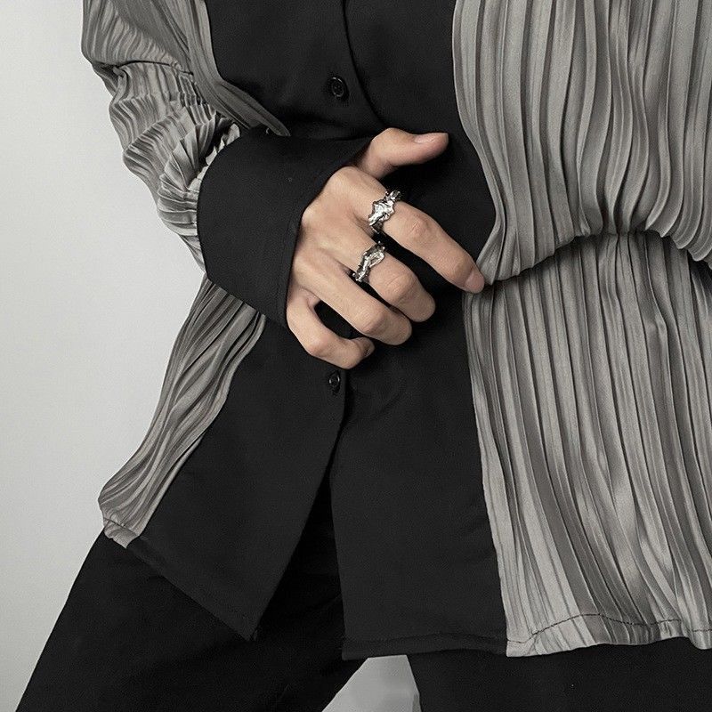 Jewelry Hip-hop Jewelry Rings Open Size Chrome Ring (Size 7-13) Size ONE SIZE - 6 Thumbnail