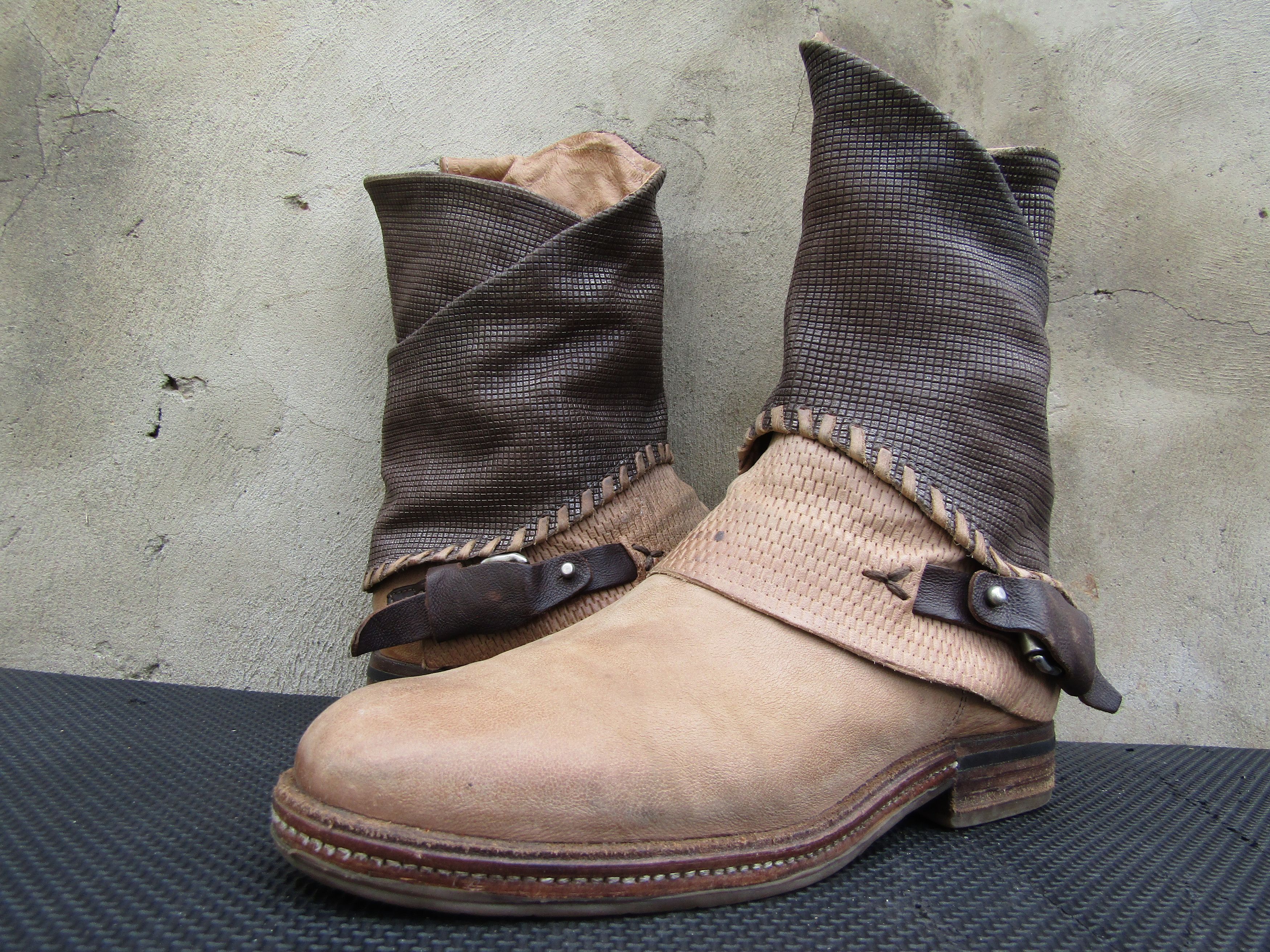 A.S.98 A.S.98 Airstep Rock Leather Zip Biker brown Punk Size US 9 / IT 39 - 1 Thumbnail