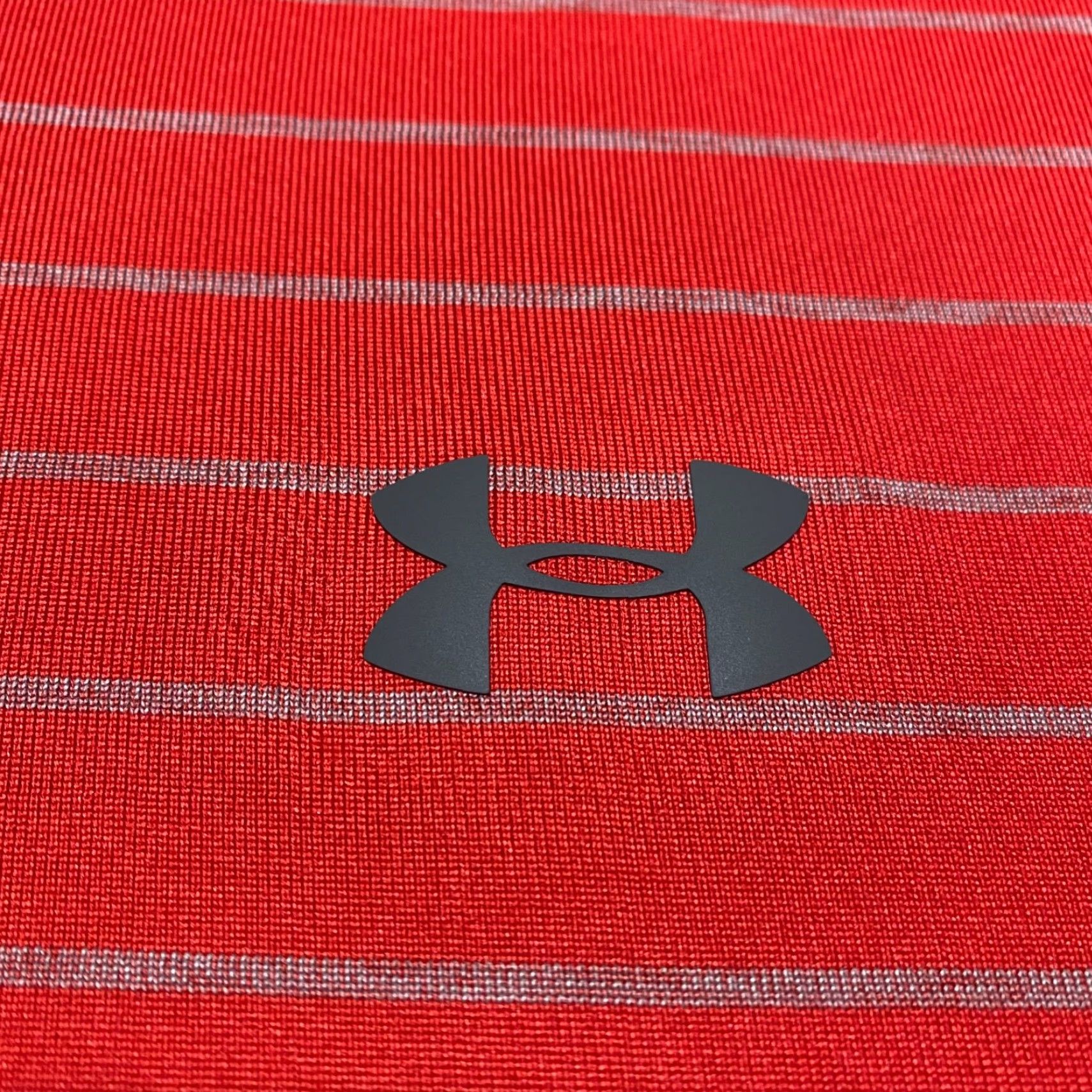 Under Armour Under Armour Polo Shirt Men L Red Striped Short Sleeve Golf Activewear Sports 90s Size US L / EU 52-54 / 3 - 4 Thumbnail
