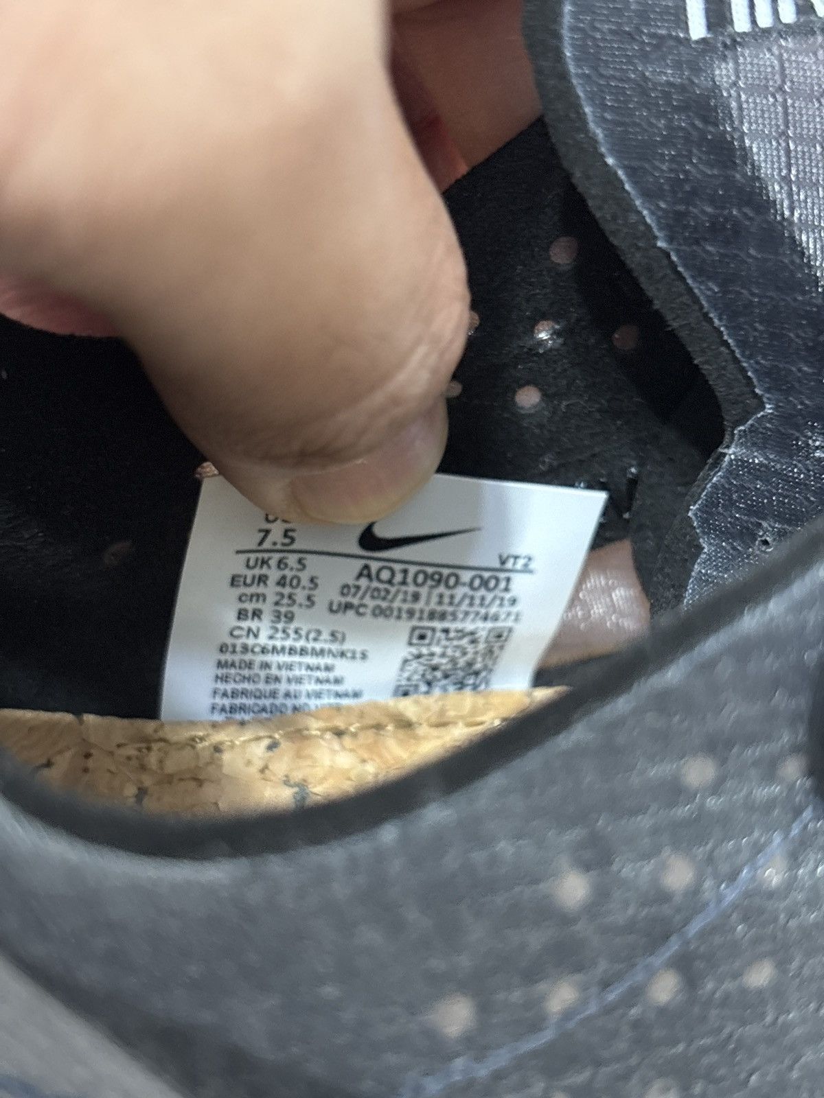 Nike Nike React black/white size 7.5 Size US 7.5 / EU 40-41 - 6 Thumbnail