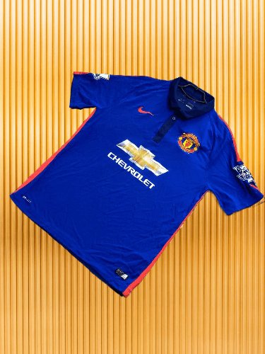 Nike × Vintage Vintage Nike Manchester United Away Kit Jersey Size US L / EU 52-54 / 3 - 1 Thumbnail