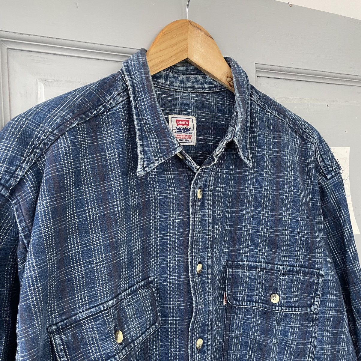 Levi's × Vintage Vintage 90’s Heavy Levi’s Flannel shirt button up y2k Size US L / EU 52-54 / 3 - 5 Thumbnail