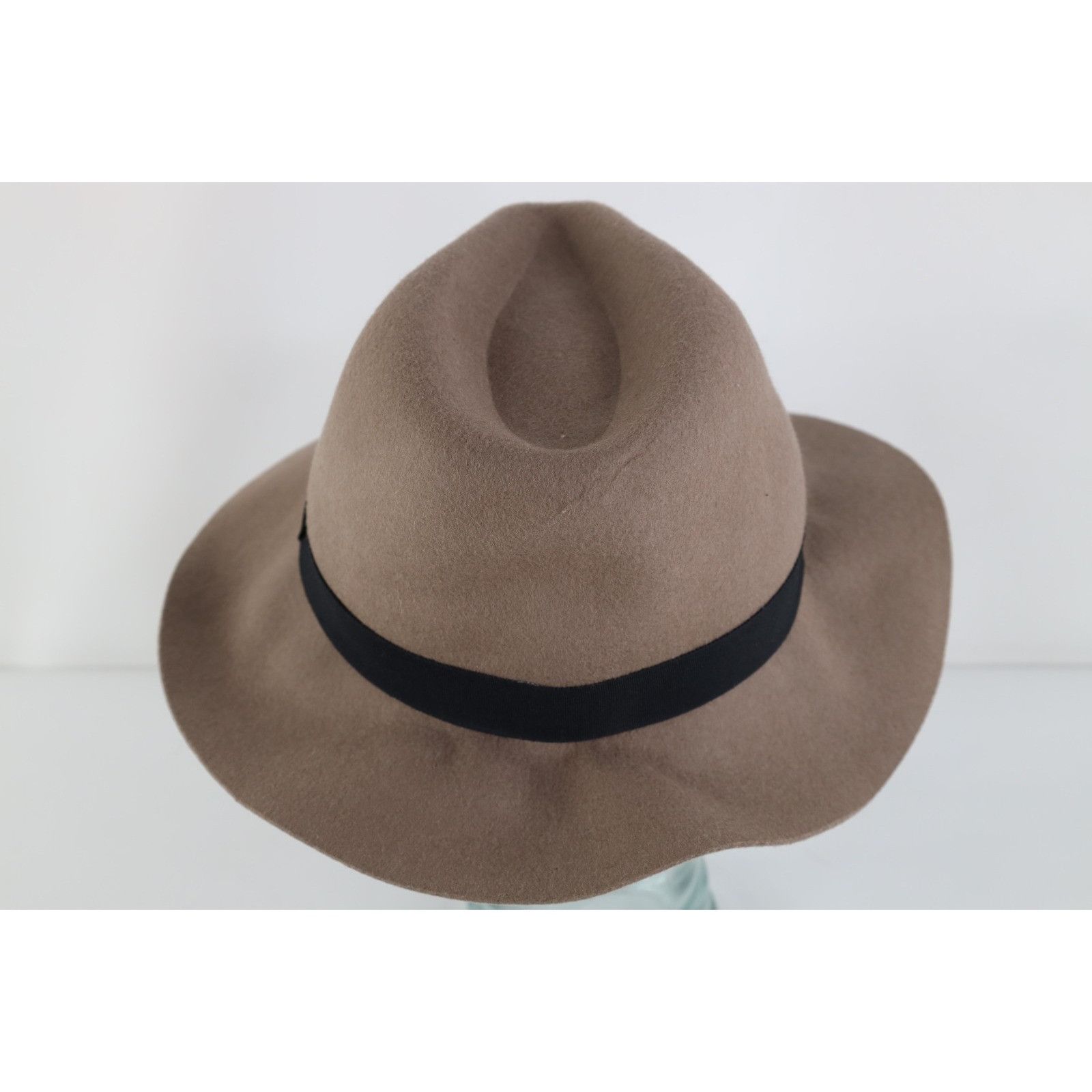 Vintage Vintage Boho Chic Ribbon Felt Wool Floppy Brim Fedora Hat Size ONE SIZE - 4 Thumbnail
