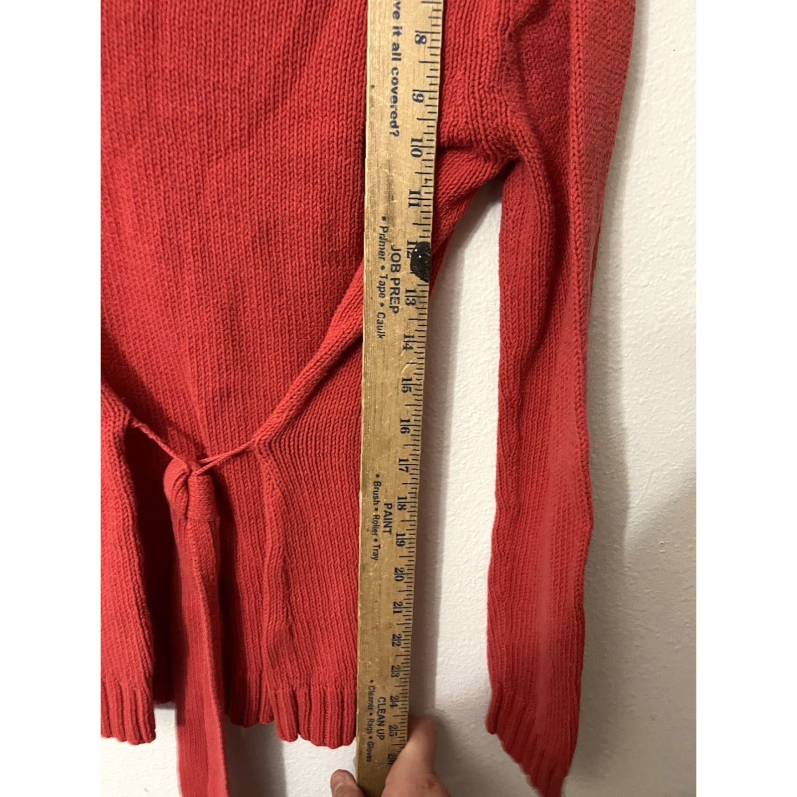 Vintage VINTAGE New York & Co. Women's XS Red Knit Turtleneck Sweater Acrylic Long Sleeve Buttons Pullover Size XS / US 0-2 / IT 36-38 - 4 Thumbnail