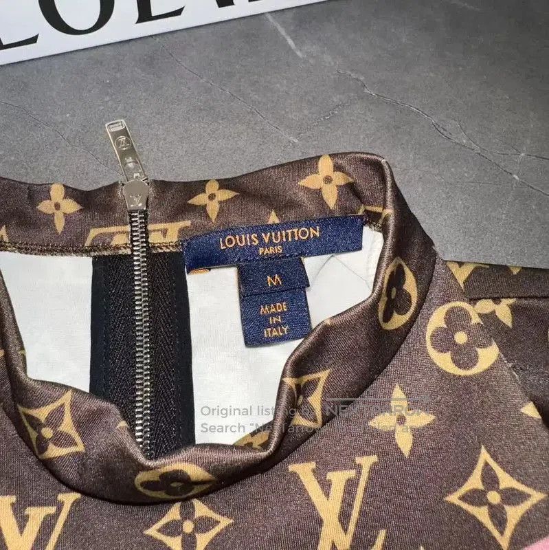 Louis Vuitton Louis Vuitton Summer Khaki Short Sleeve T. Size M / US 6-8 / IT 42-44 - 4 Thumbnail