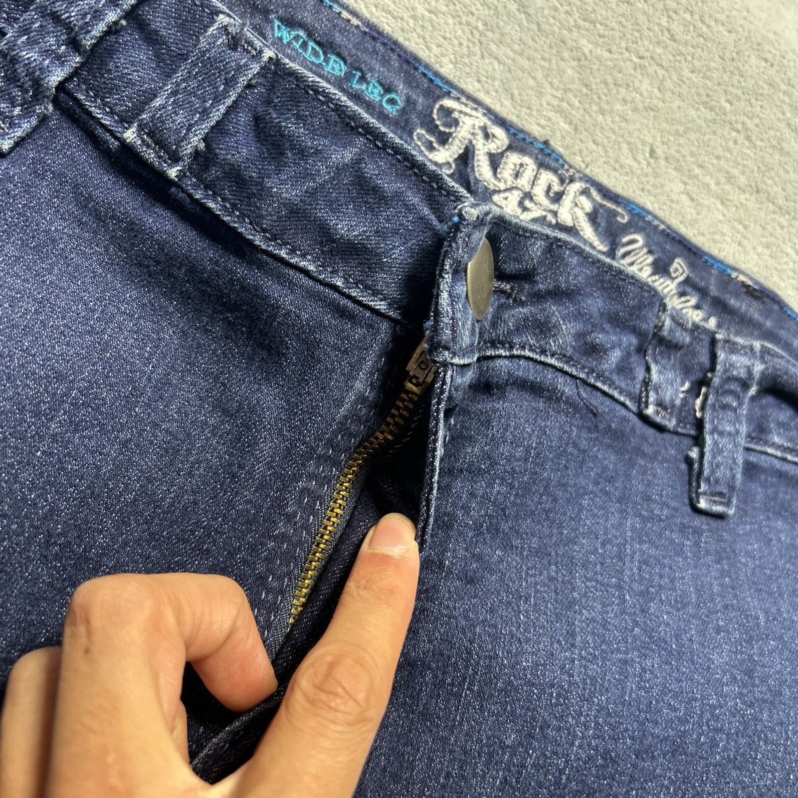 Wrangler Dojo Beyond Baggy Jeans 32x32 Baggie Loose Hamilton Wide leg Size 32" / US 10 / IT 46 - 4 Thumbnail