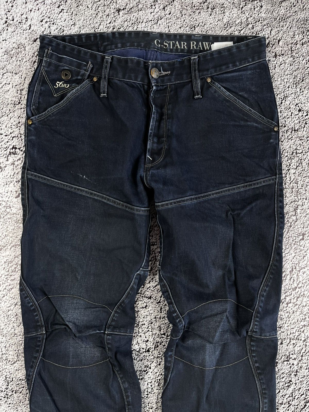 G-Star × Vintage Vintage Y2K G Star Motor 5620 3D Tapered Embro jeans 34 Size US 34 / EU 50 - 8 Thumbnail