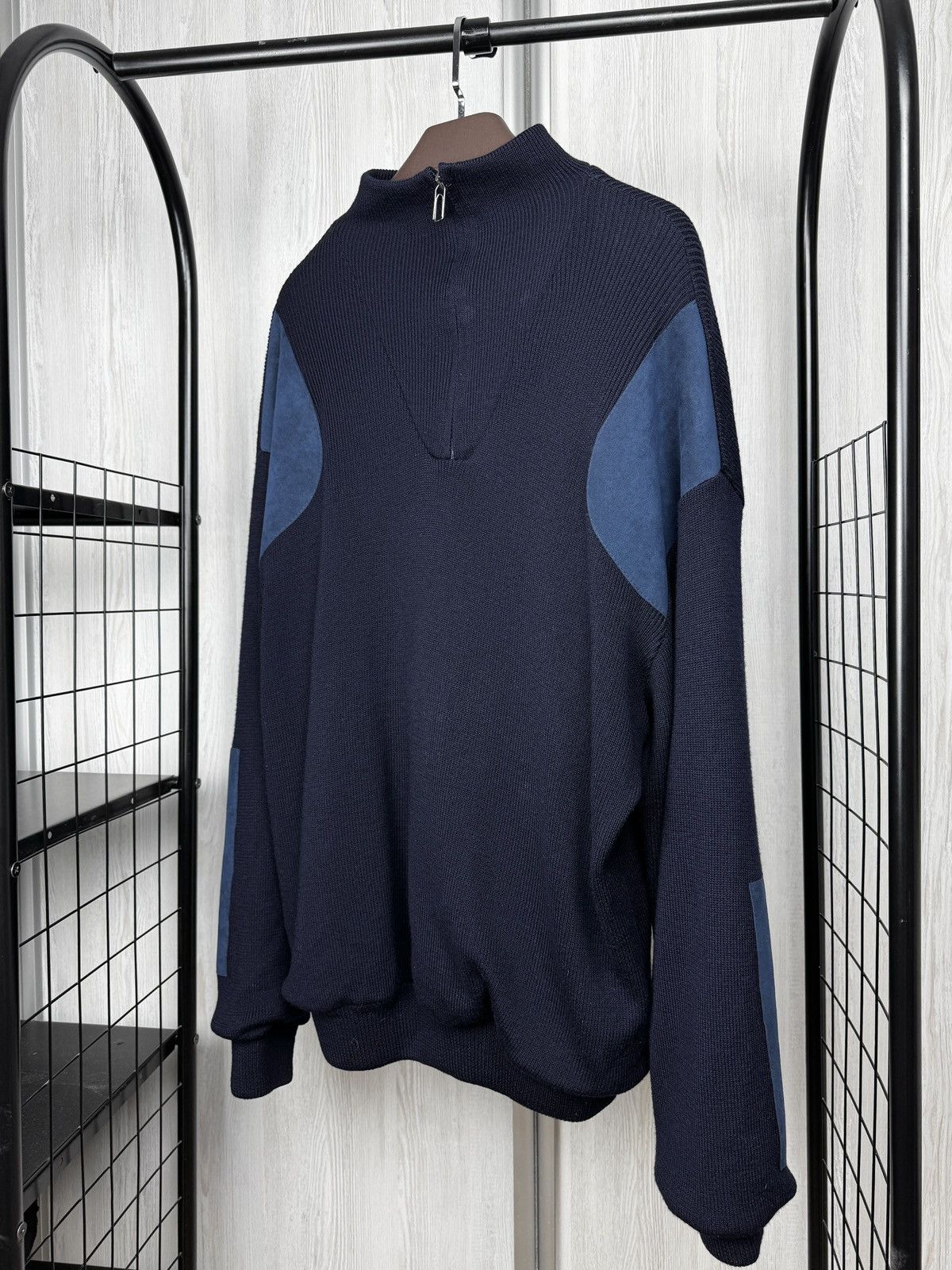 Barbour Barbour Storm Half Zip Sweater (D1305) Navy Blue Size XXL Size US XXL / EU 58 / 5 - 5 Thumbnail