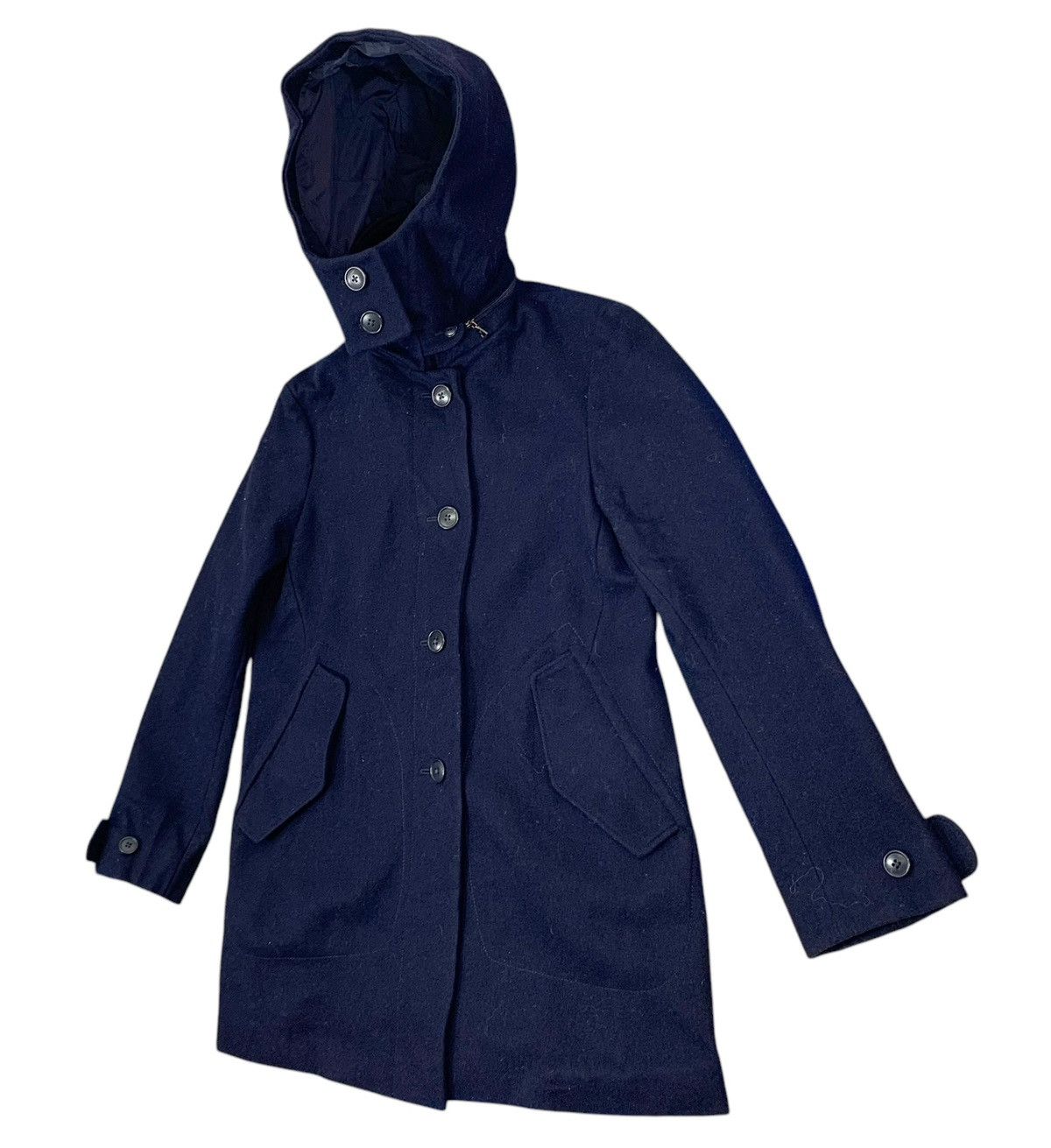 Jil Sander × Uniqlo VINTAGE UNIQLO JILL SANDER WOOL PARKA HOODIE JACKET Size US S / EU 44-46 / 1 - 2 Thumbnail