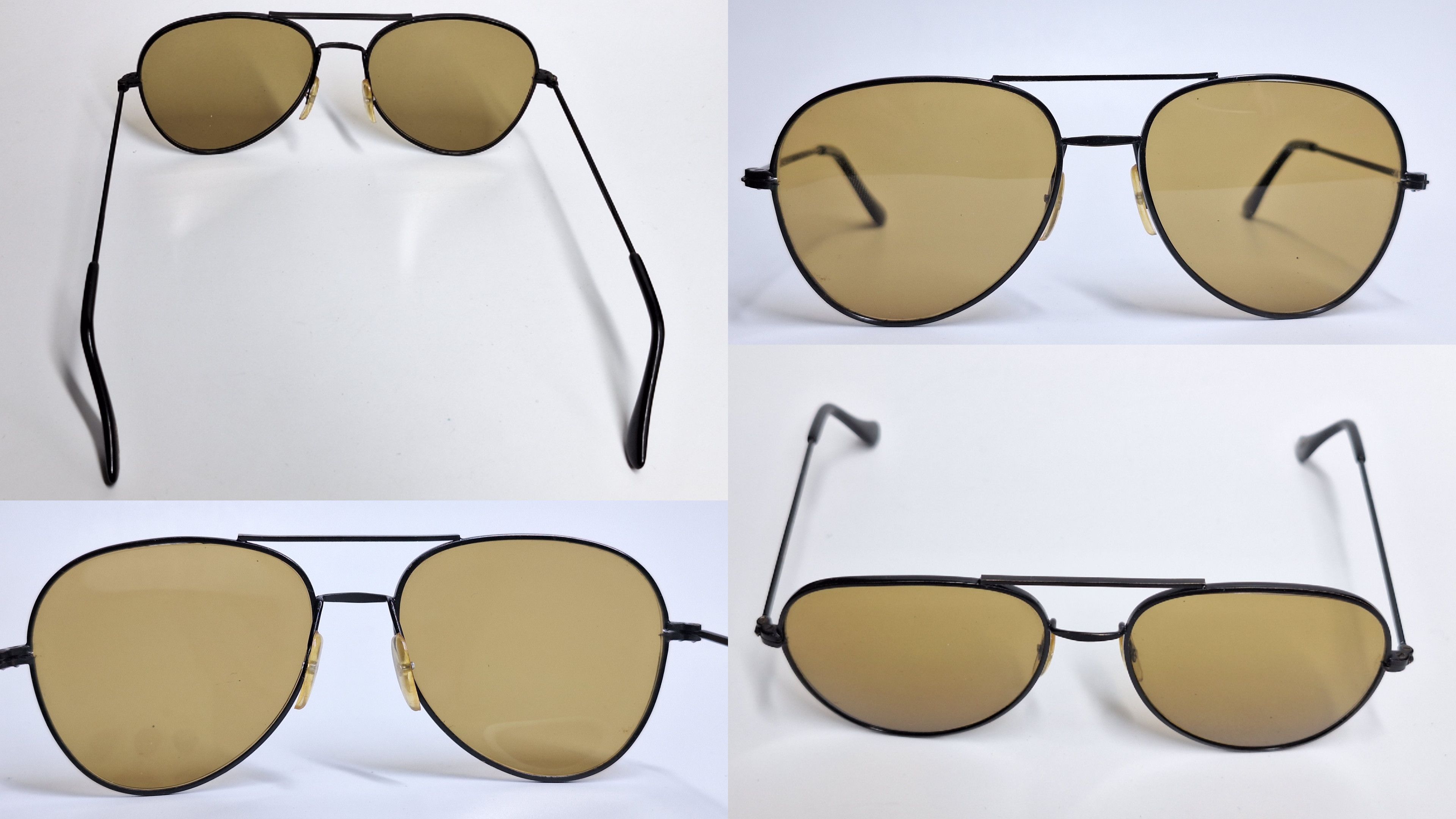 Other 90s Japan Vintage Black Aviator Double Bridge Sunglasses Size ONE SIZE - 2 Thumbnail