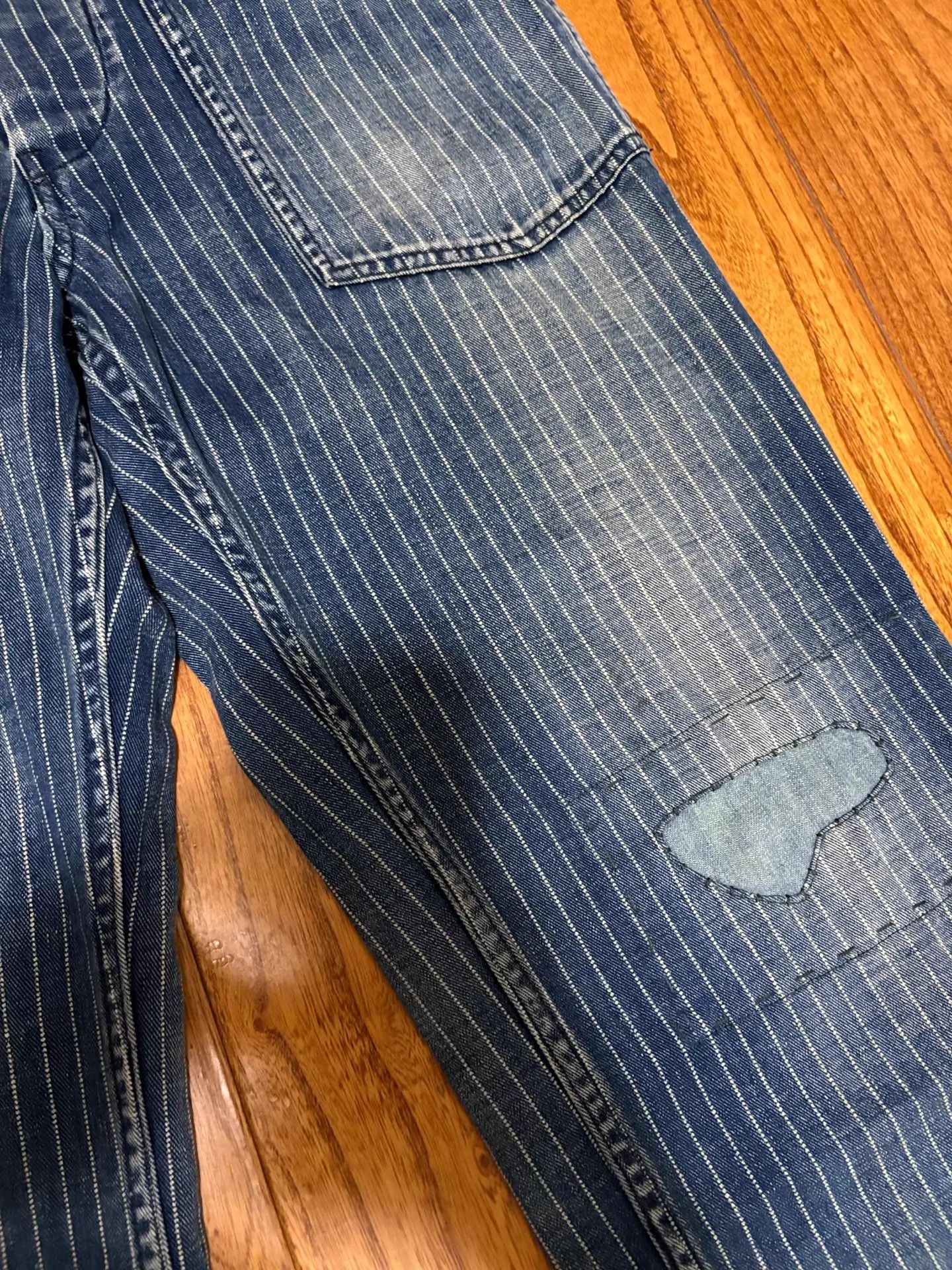 Visvim VISVIM CARPENTER PRIME 15ss INDIGO DMGD WASH PANTS Size US 29 - 4 Thumbnail