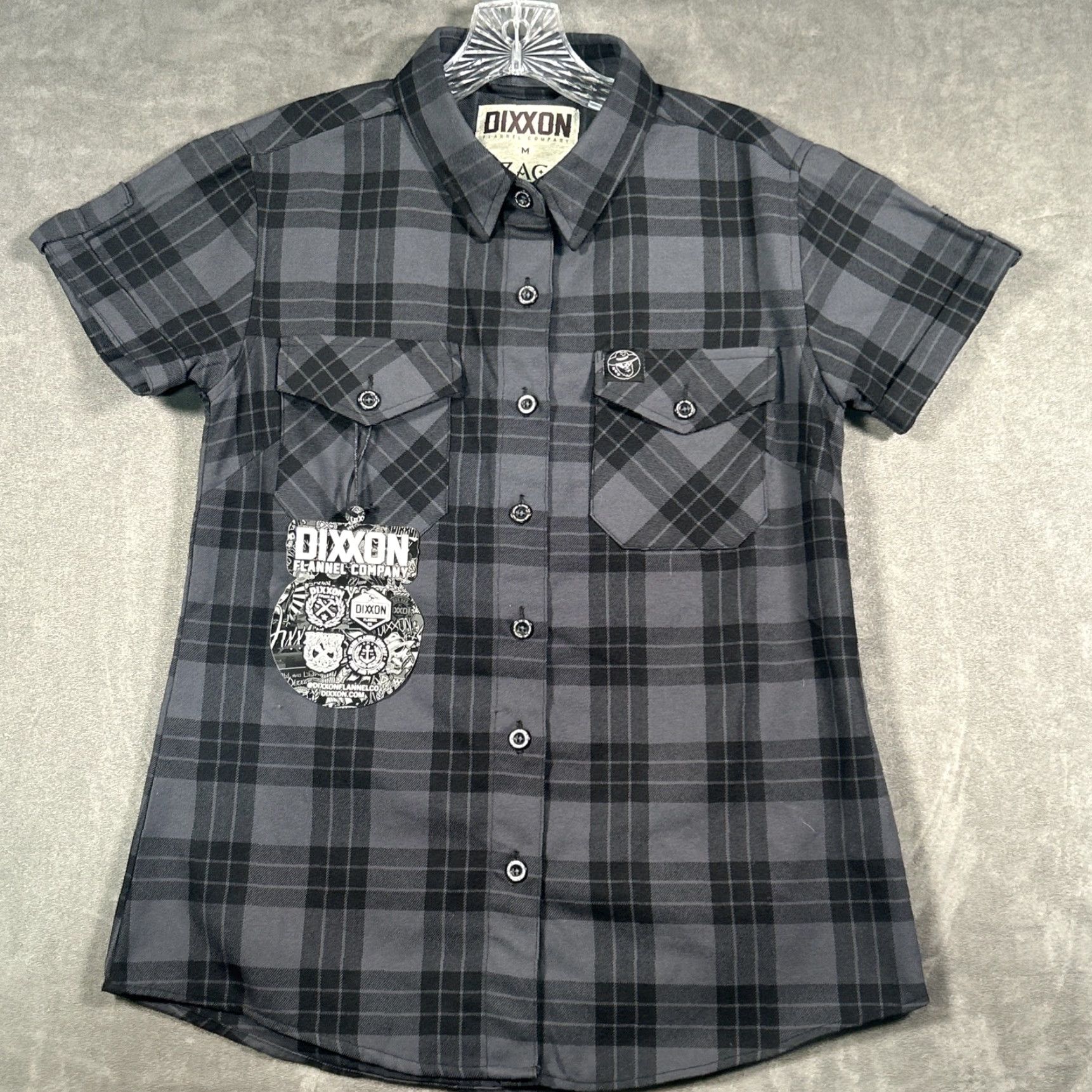 CO Dixxon Flannel Co Womens Flannel Zac Brown Band Medium Short Sleeve NEW Size 32" / US 10 / IT 46 - 3 Thumbnail