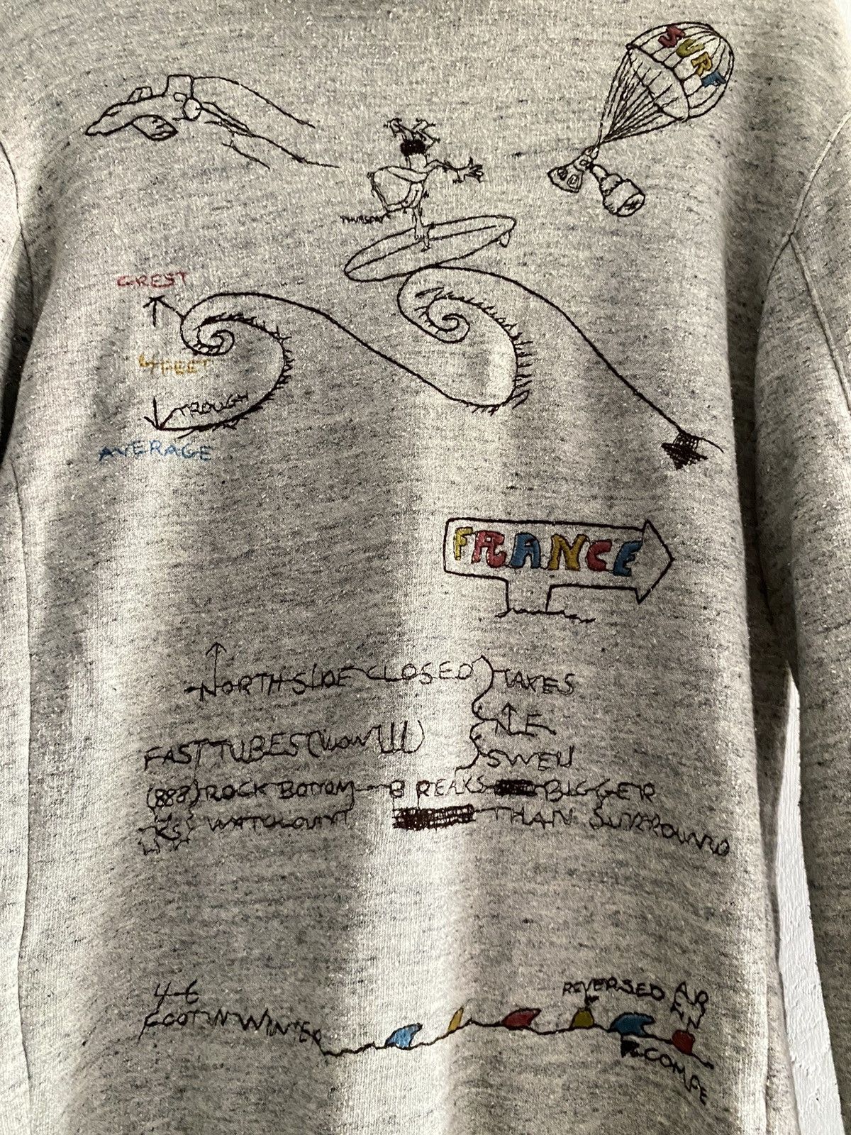 If Six Was Nine × Japanese Brand × Le Grande Bleu (L.G.B.) 2000s remi relief embroidery hoodie Size US L / EU 52-54 / 3 - 5 Thumbnail