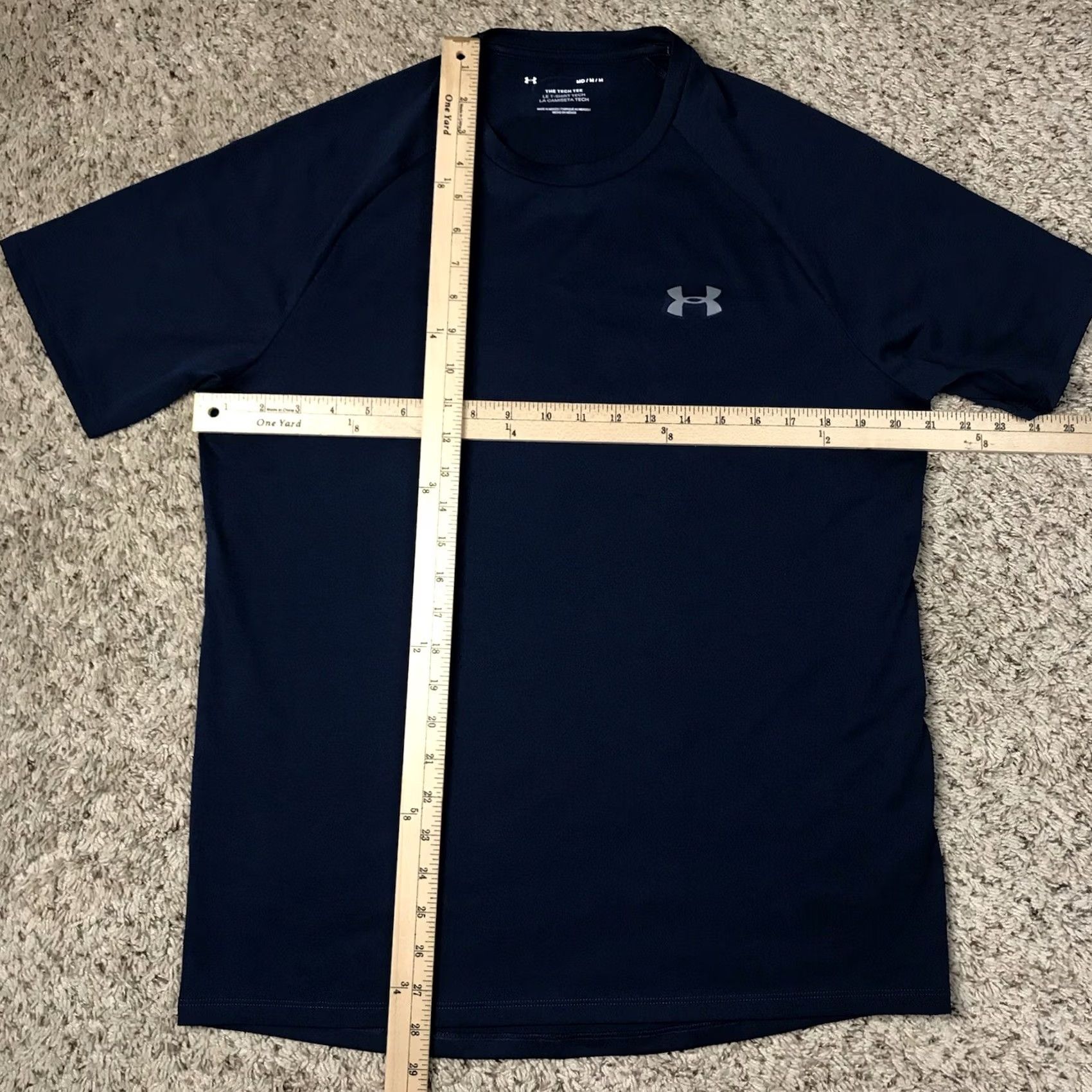Under Armour Under Armour The Tech Tee Activewear T-Shirt Mens Medium Breathable Lightweight Stretch Blue Logo Short Sleeve Crew Neck Tee Size US M / EU 48-50 / 2 - 7 Thumbnail