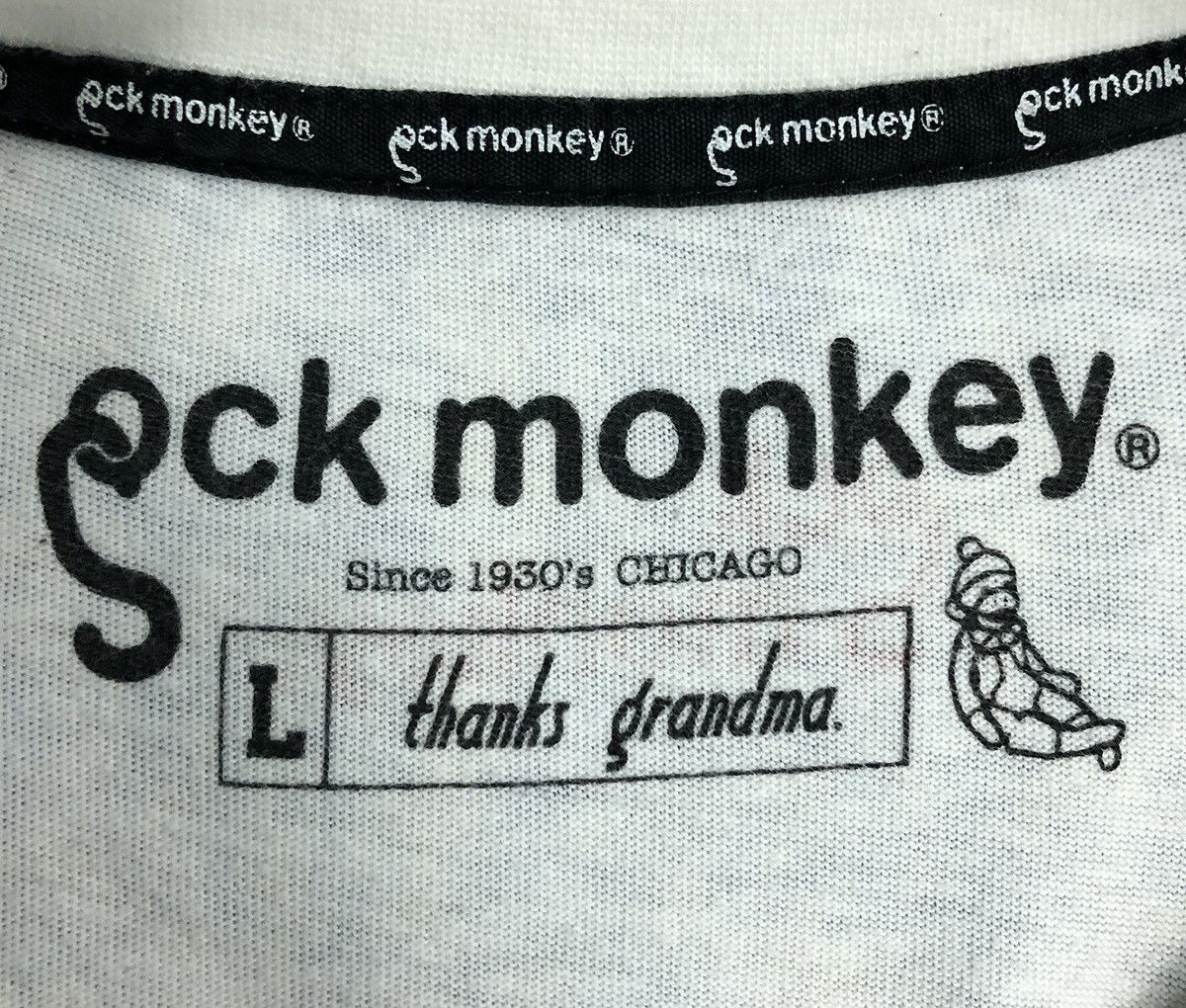 Vintage Vintage Sock Monkey Kyoukai T-Shirt Size US L / EU 52-54 / 3 - 8 Thumbnail