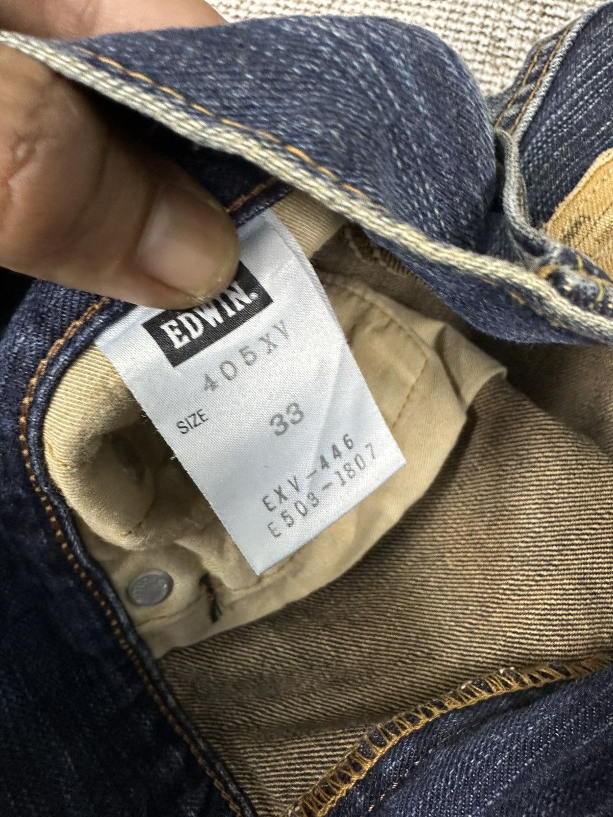Edwin Edwin 405 XV Vintage Wash Distressed Denim W33 D742 Size US 33 - 13 Thumbnail