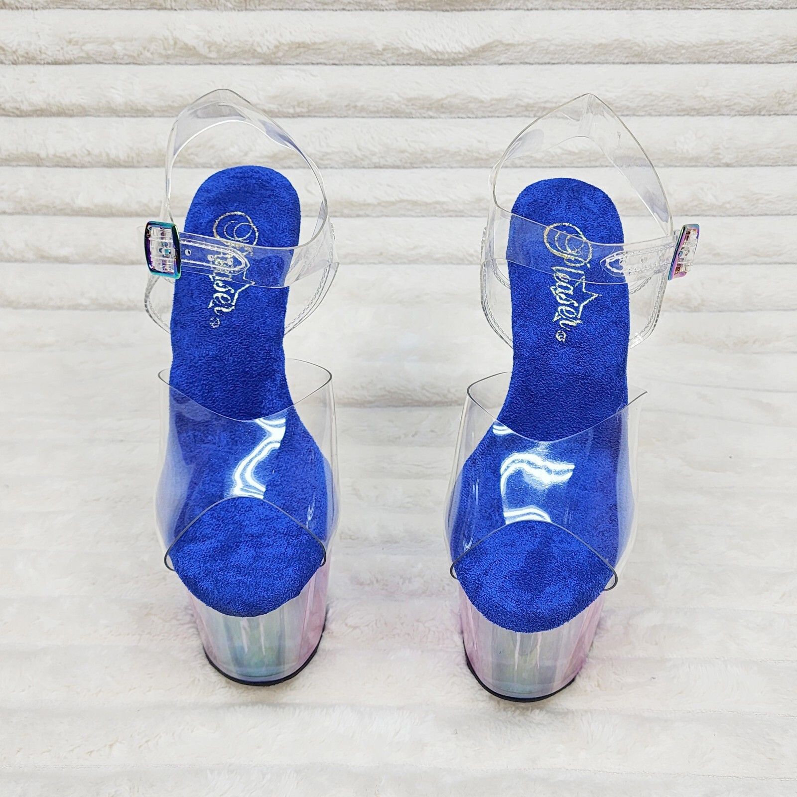 Other Adore Sexy Colorful Hologram Tinted Platform 7" Stiletto Hee Size US 10 / IT 40 - 9 Thumbnail
