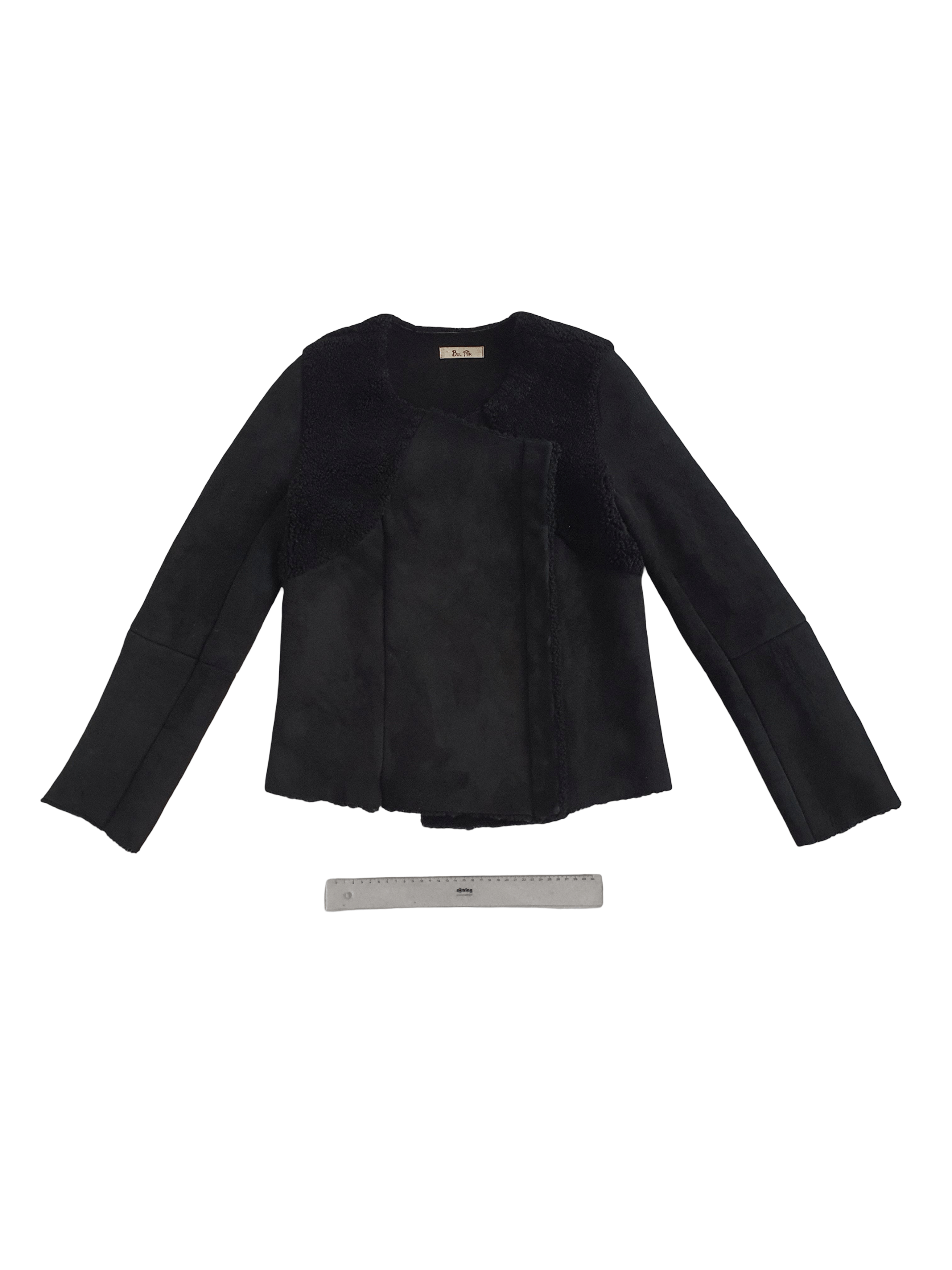 Genuine Leather BEL AIR Shearling Jacket Coat - Sz FR T2 (Medium) Size M / US 6-8 / IT 42-44 - 1 Thumbnail