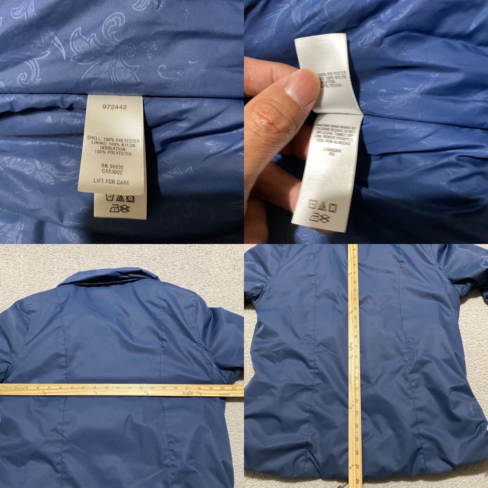 Vintage Cabela's Womens Jacket Blue Full Zip Insulated Outdoor Mid-Length Softshell N/A? Size M / US 6-8 / IT 42-44 - 8 Thumbnail