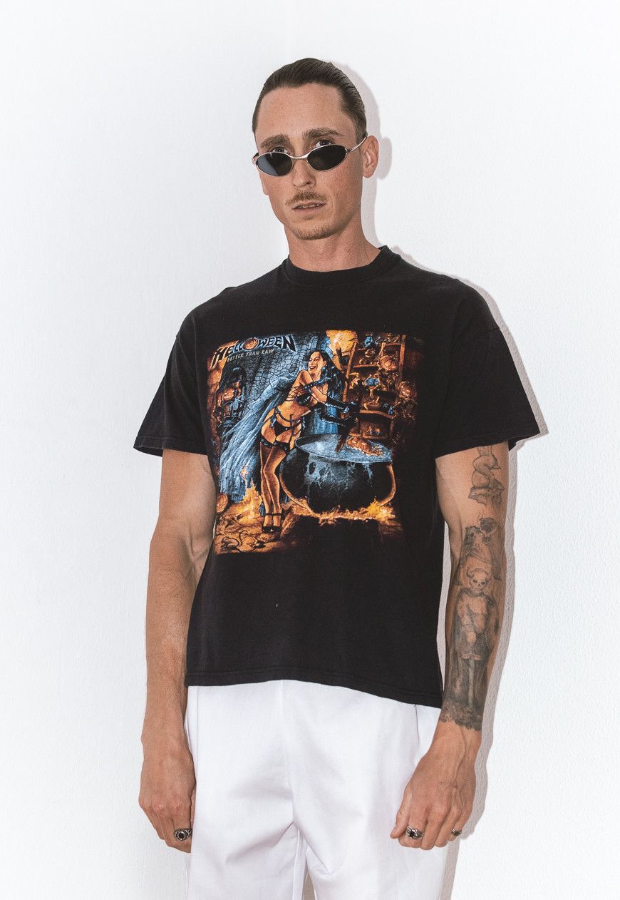 Vintage Helloween 90s German Metal Band Shirt Graphic Tee Vintage Size US M / EU 48-50 / 2 - 3 Thumbnail