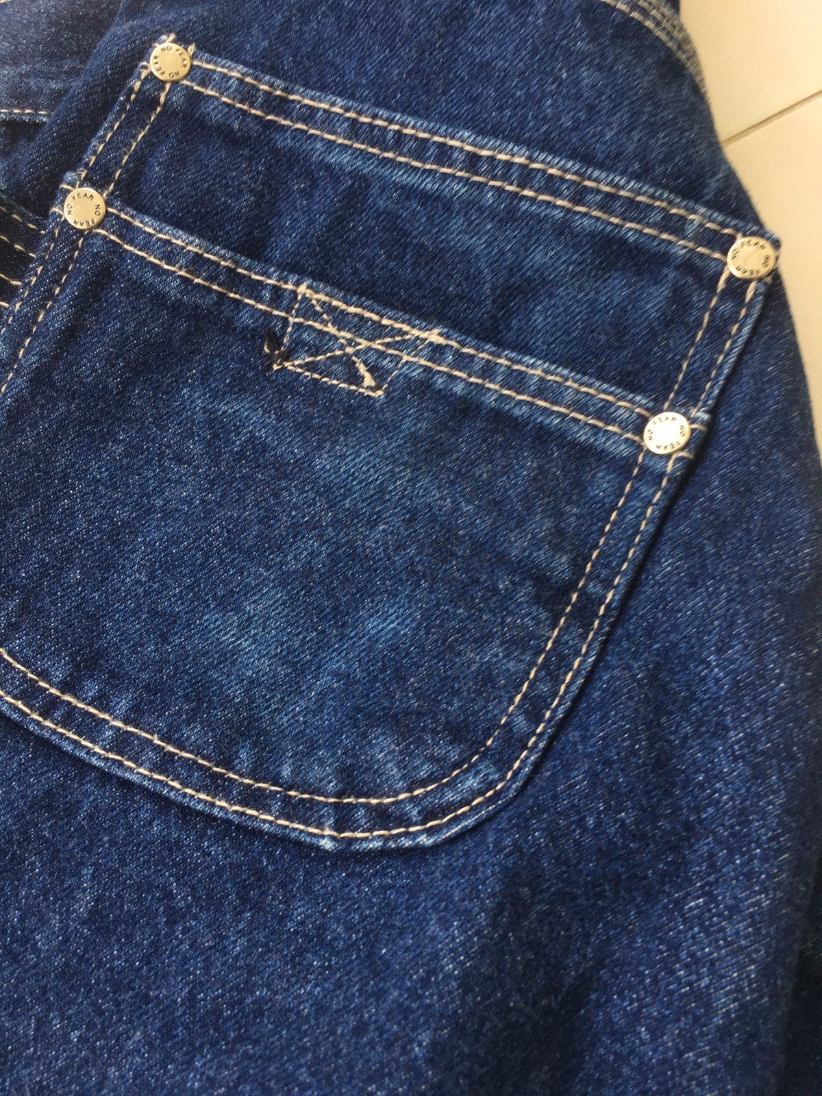 No Fear No Fear Worker Denim Embroidered Size US 28 / EU 44 - 22 Thumbnail