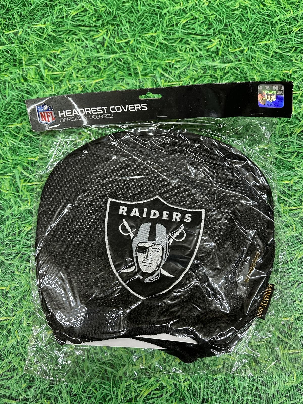NFL Las Vegas Raiders NFL HEAD REST COVERS NEW Size ONE SIZE - 1 Thumbnail