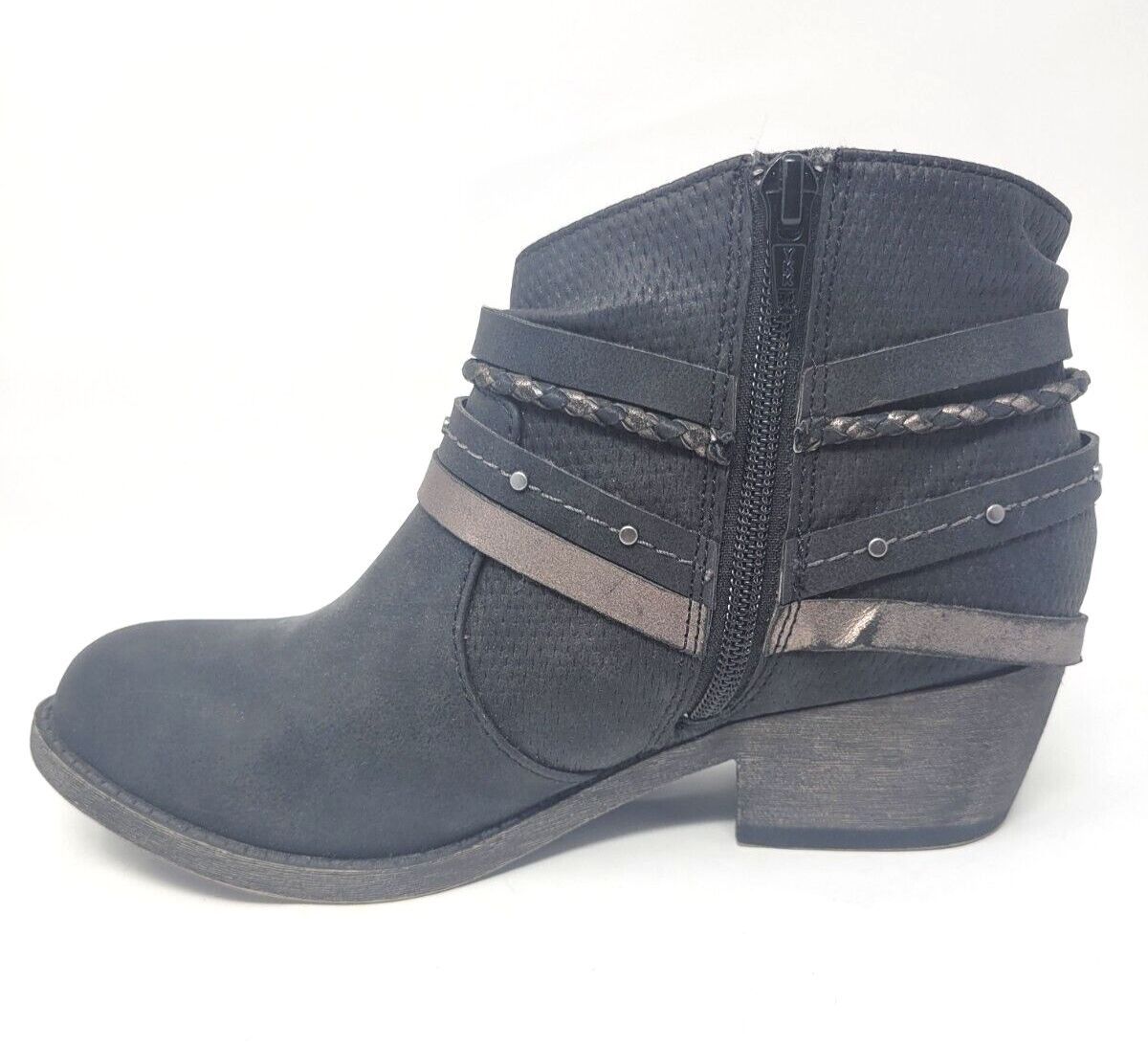 Other SO Women Ankle Booties Block Heel Braided Strap Sz 6.5 Size US 6.5 / IT 36.5 - 3 Thumbnail