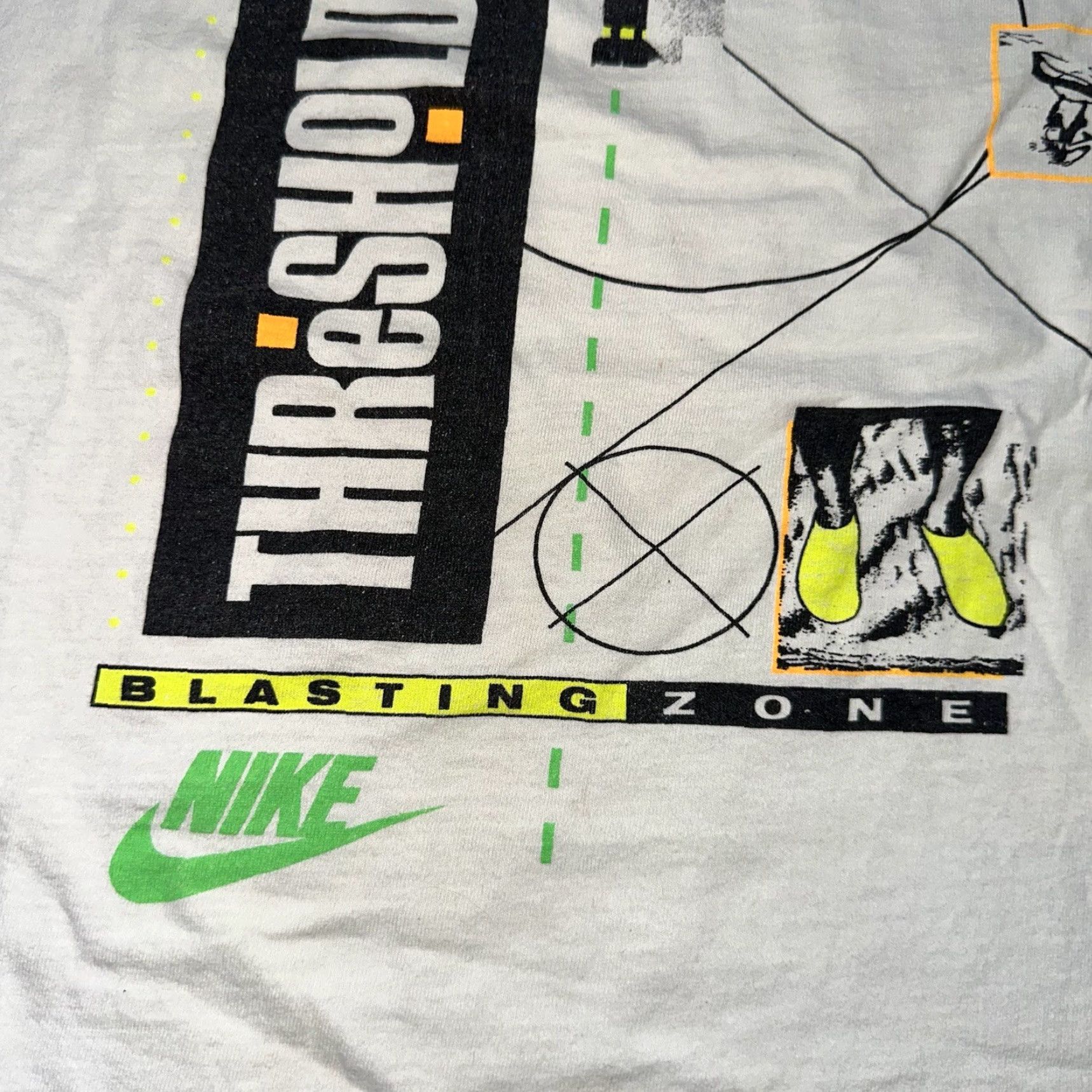 Nike Nike T Shirt Mens 90s Vintage Graphic Tee White Cotton Crew Neck Short Sleeve Size US M / EU 48-50 / 2 - 5 Thumbnail