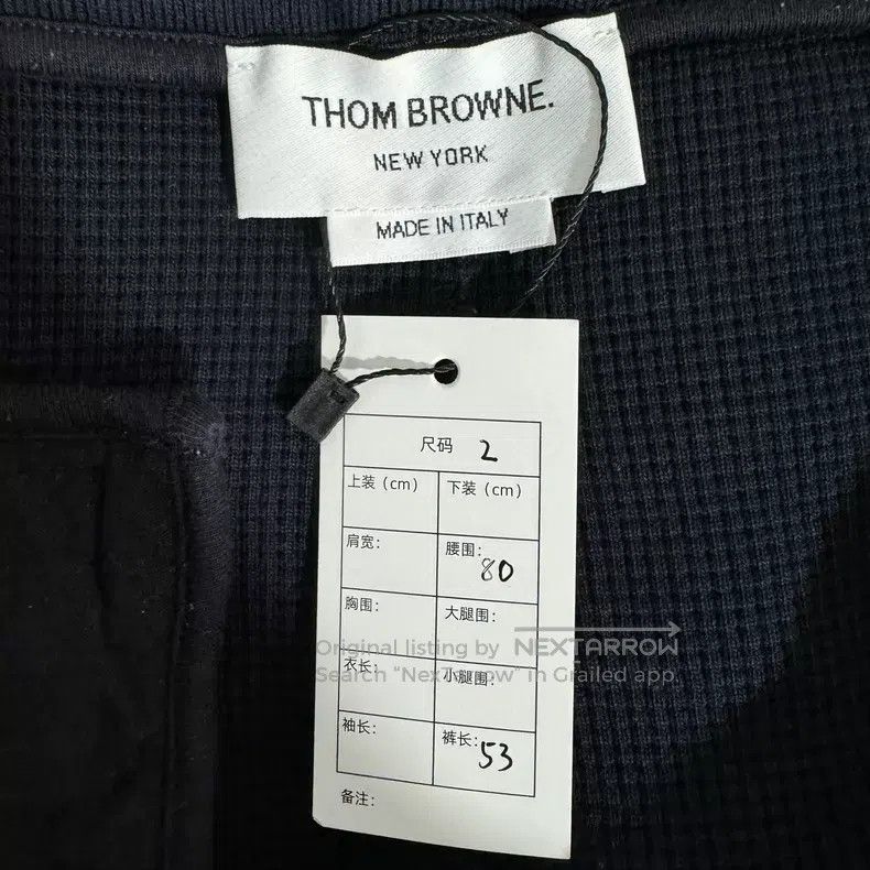 Thom Browne Thom Browne size 2 Navy Waffle Knit Shorts Size US 28 / EU 44 - 4 Thumbnail