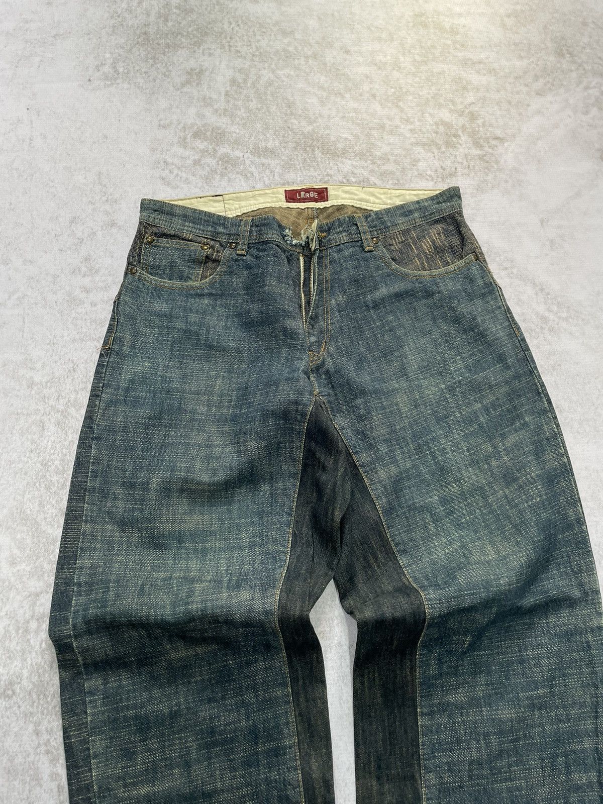 If Six Was Nine × Japanese Brand × Le Grande Bleu (L.G.B.) 2000s hybrid jeans japan denim pants y2k style Size US 32 / EU 48 - 2 Thumbnail
