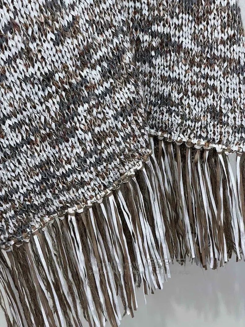 Brunello Cucinelli Brunello Cucinelli Glitter Weaving Fringe Cloak Size M / US 6-8 / IT 42-44 - 3 Thumbnail