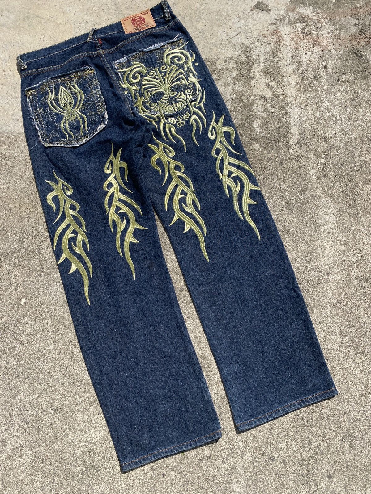 JNCO RMC Embroidery Denim Jean Size US 36 / EU 52 - 2 Thumbnail