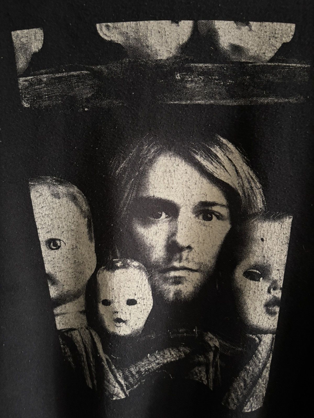 Jerzees Vintage 90s Rare Kurt Cobain Toy doll crewneck sweater Size US L / EU 52-54 / 3 - 2 Thumbnail