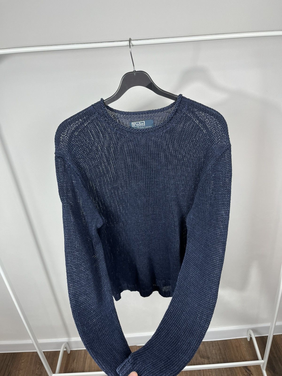 Polo Ralph Lauren Vintage Polo Ralph Lauren Mesh Knit Sweater Chainmail Mens Size US L / EU 52-54 / 3 - 9 Thumbnail