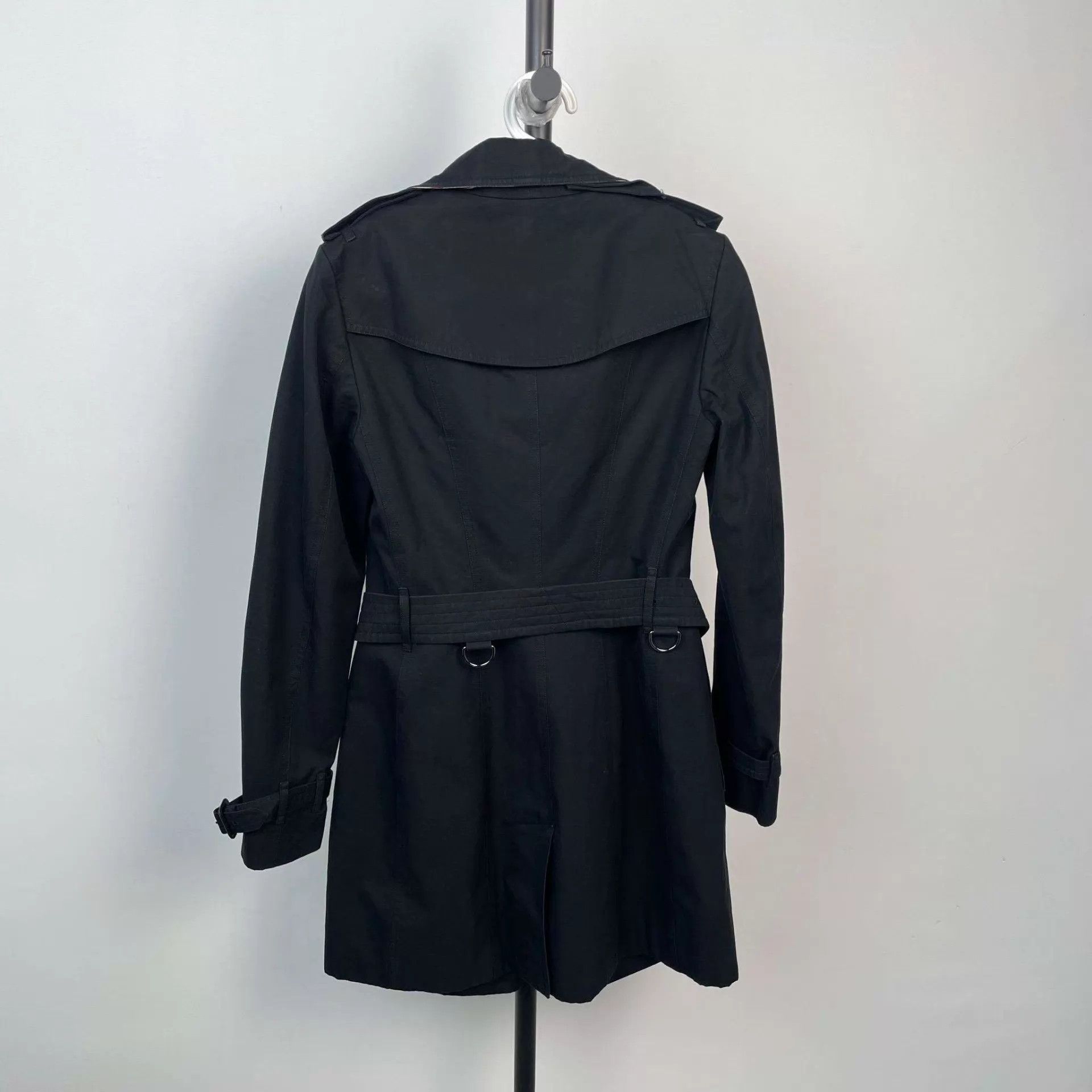Burberry Burberry cotton trench coat 38 black Size XS / US 0-2 / IT 36-38 - 2 Thumbnail