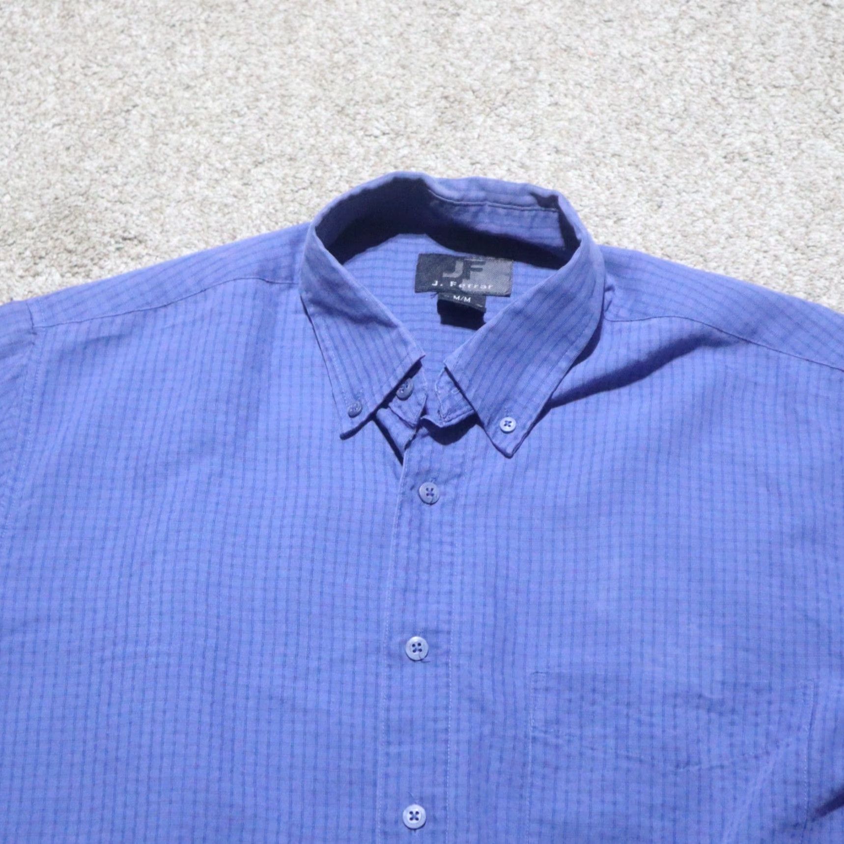 Other J Ferrar Shirt Men’s Plaid Long Sleeve Button-Up Size M Bl Size US M / EU 48-50 / 2 - 2 Thumbnail