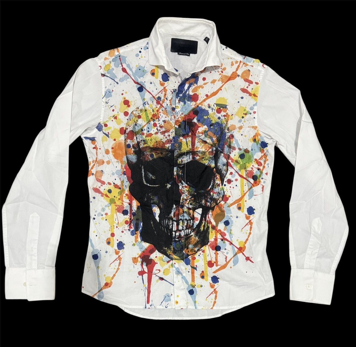 Philipp Plein Philipp Plein Diamond Cut Skull Shirts Size S / US 4 / IT 40 - 1 Thumbnail