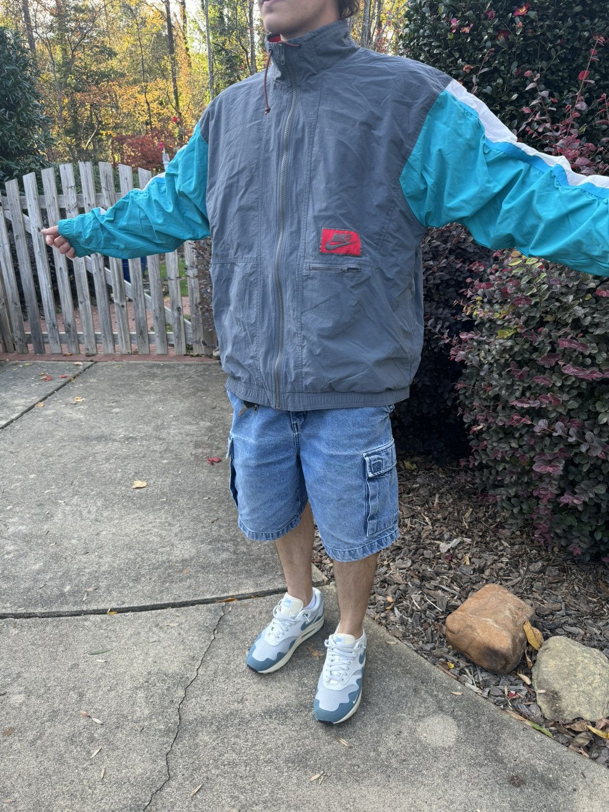 Nike 80s Nike Multi-Colored Streetwear Rare Windbreaker Size US XL / EU 56 / 4 - 3 Thumbnail