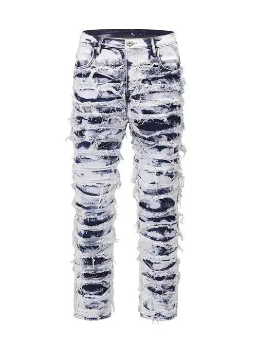 VIBE Street Knife Distressed Washed Distressed Jeans Size US 30 / EU 46 - 2 Thumbnail