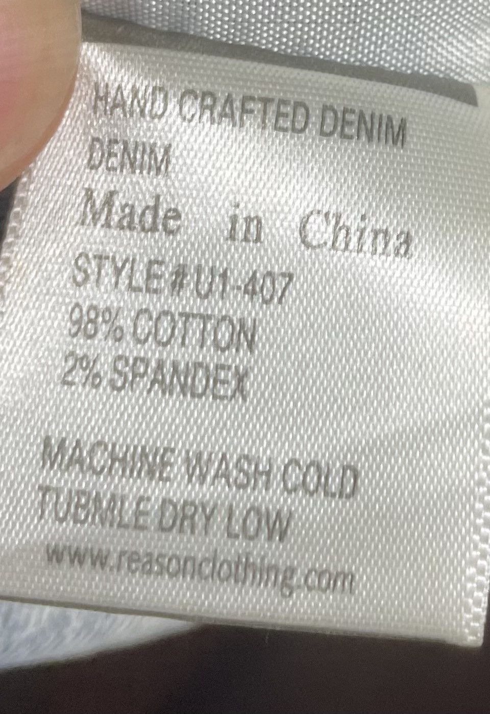 Reason Skinny Jeans Denim Ripped Size US 36 / EU 52 - 10 Thumbnail