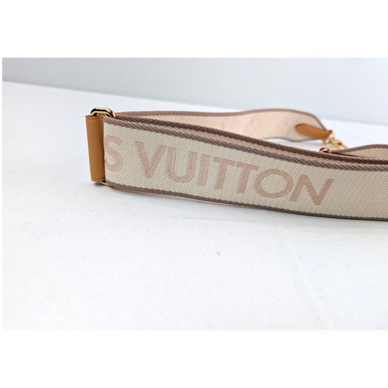 Louis Vuitton o1rshd1 Size: OS / jacquard bandoulière bag strap in Beige Size ONE SIZE - 2 Thumbnail