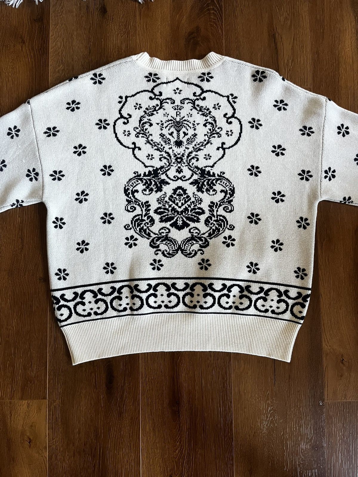 Pull Col Roulé Rhude En Laine Et Cachemire - Logo Brodé Délavé, Taille XS, état Parfait