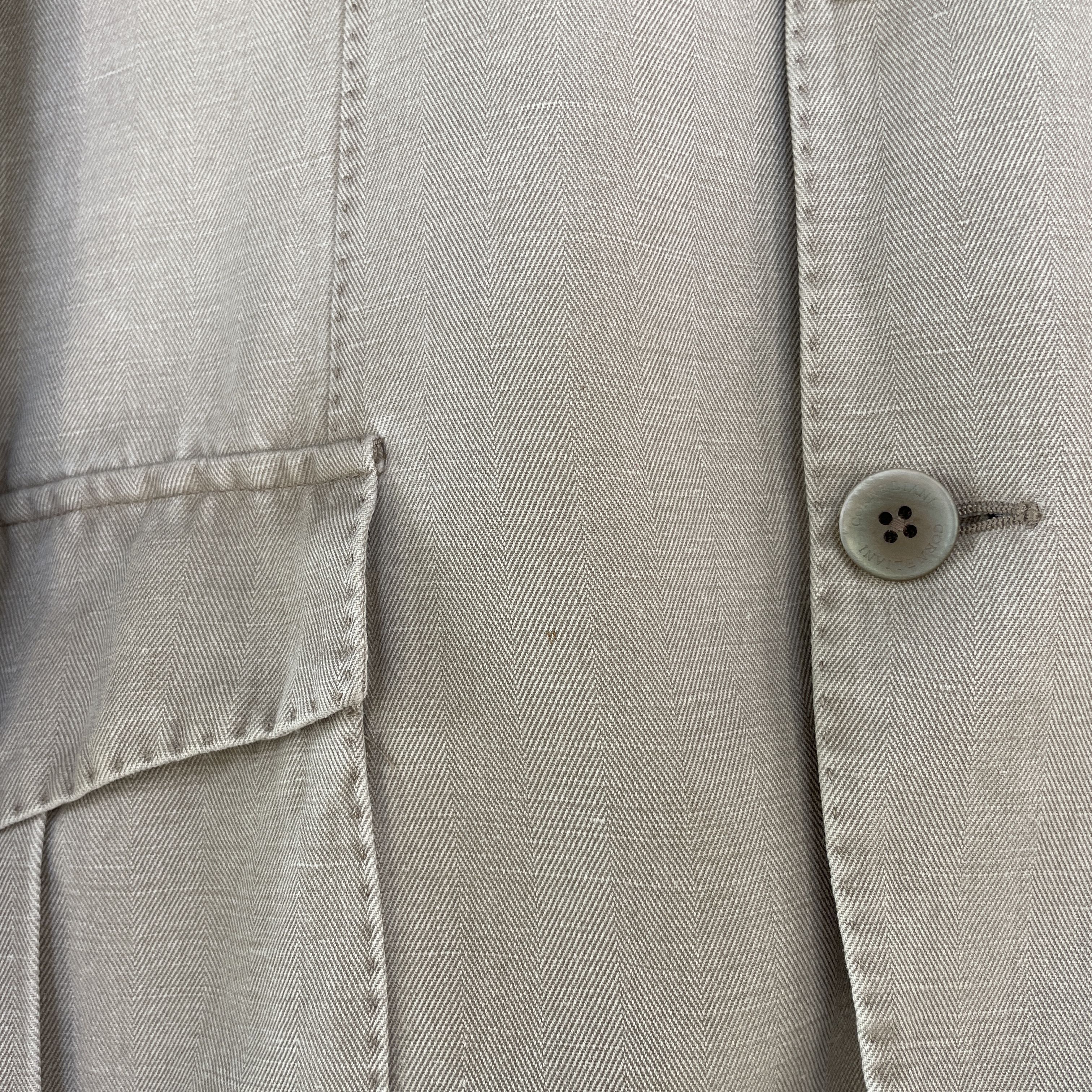 Corneliani Corneliani ID Unlined Garment Dyed Cotton Hemp Sport Coat Size 42R - 9 Thumbnail