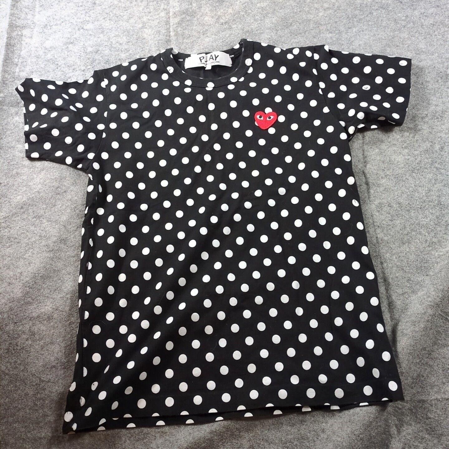 Comme des Garcons Comme Des Garçons Play polka dot-print Short Sleeve T Shirt Size US M / EU 48-50 / 2 - 1 Thumbnail