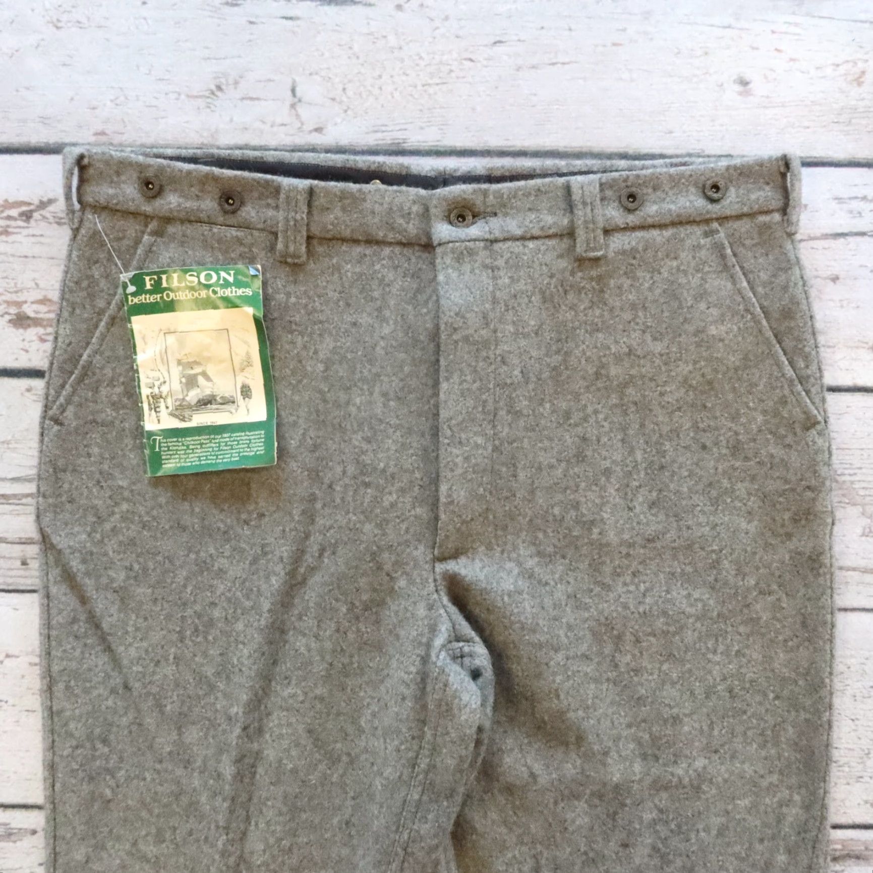 Filson VINTAGE Filson Pants 42 Virgin Wool Hunting 100% Gray Mens Dress Pants Size US 42 / EU 58 - 2 Thumbnail